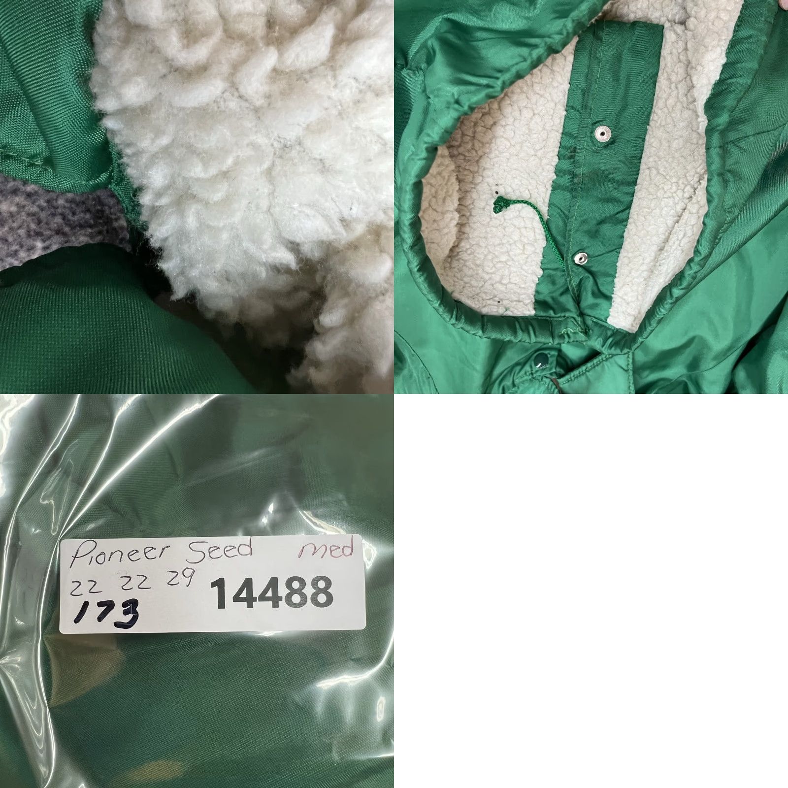 Vintage VINTAGE Pioneer Wind Breaker Jacket Mens M Green Sherpa Lined Nylon Snap Casual Workwear 80s USA Size US M / EU 48-50 / 2 - 8 Thumbnail