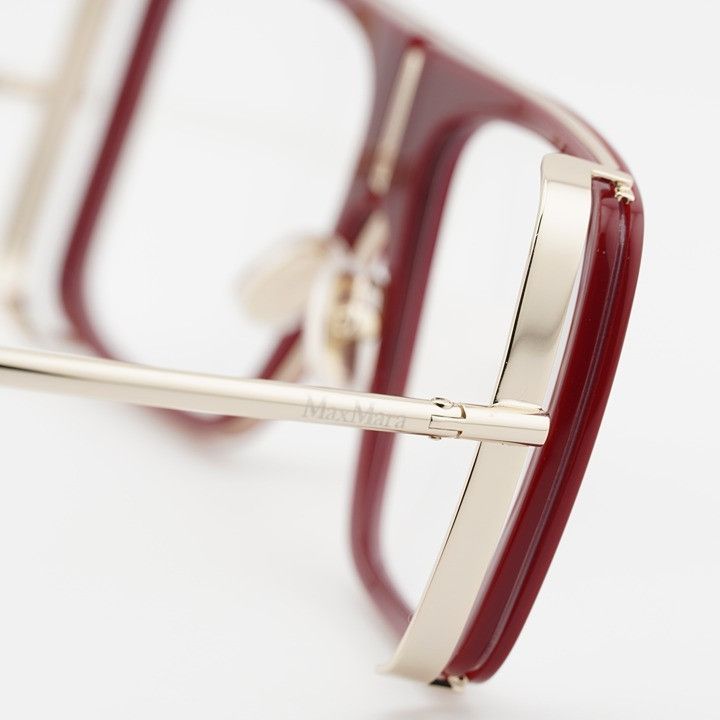 Max Mara Max Mara MM5172-B 069 Eyeglasses Bordeaux 55mm Aviator Frame Size ONE SIZE - 9 Thumbnail