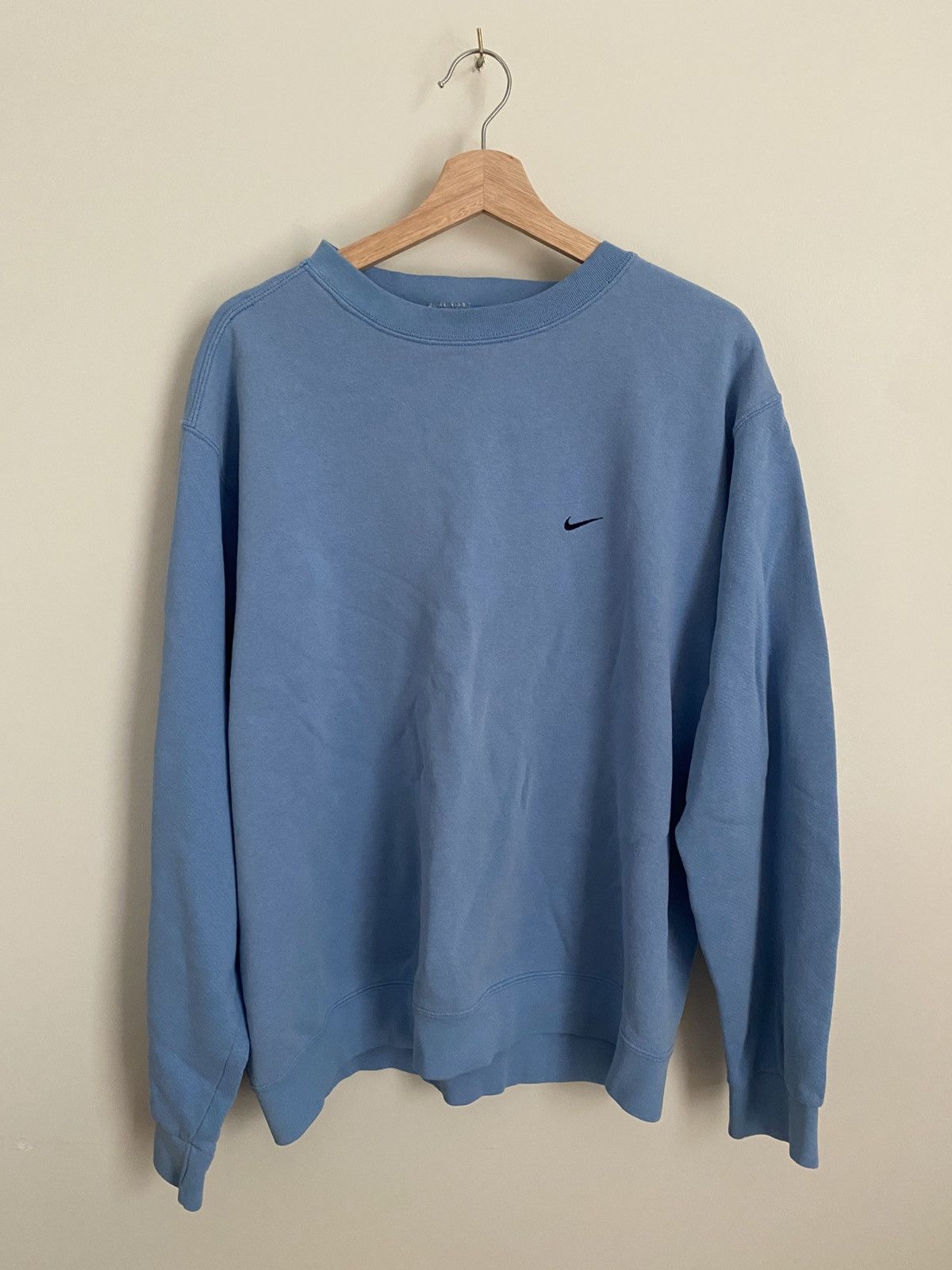 Nike VINTAGE NIKE CREWNECK SWEATER BLUE XL Size US XL / EU 56 / 4 - 4 Thumbnail