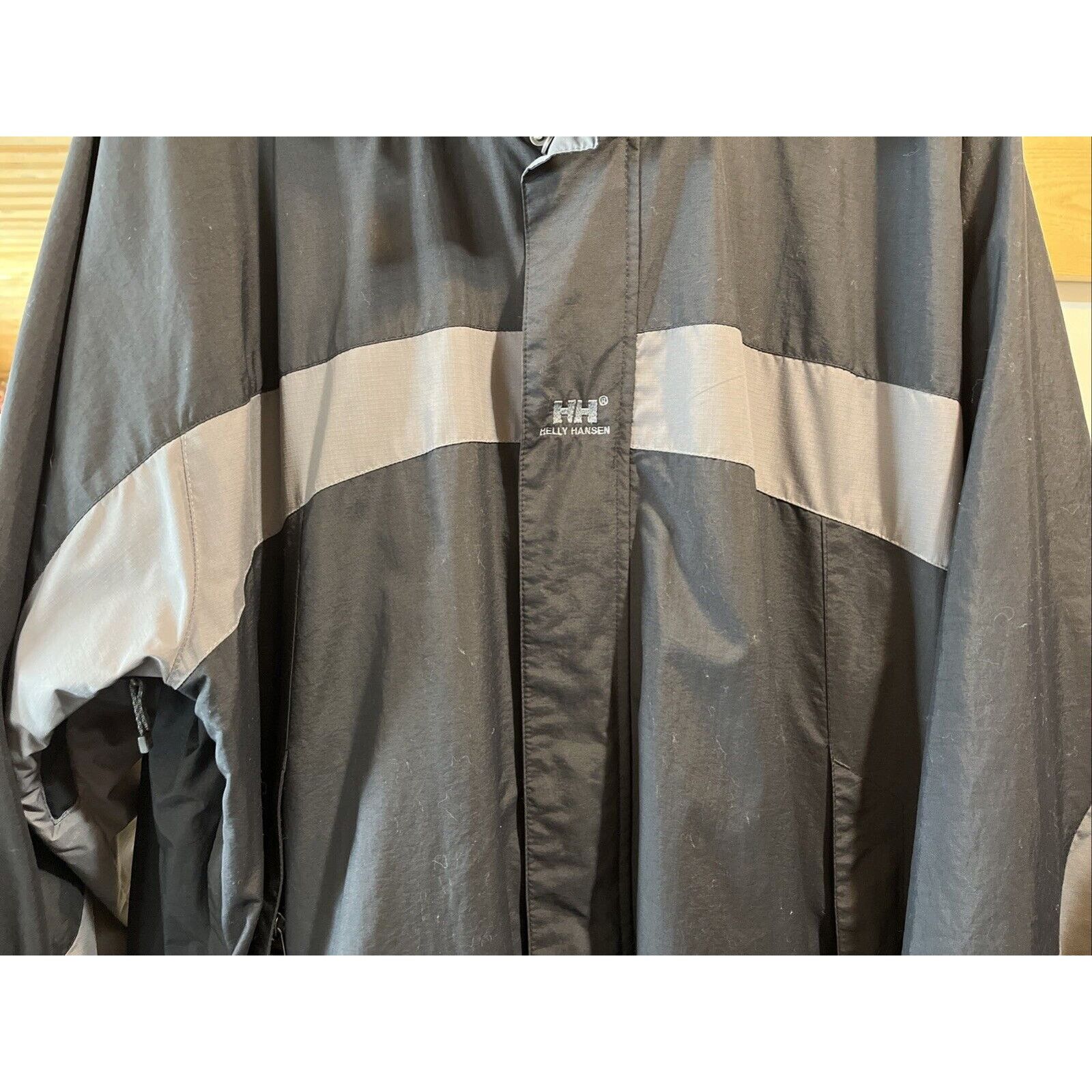 Helly Hansen Helly Hansen Jacket Mens Sz XL Black LS Packable Hood Travel Size US XL / EU 56 / 4 - 6 Thumbnail