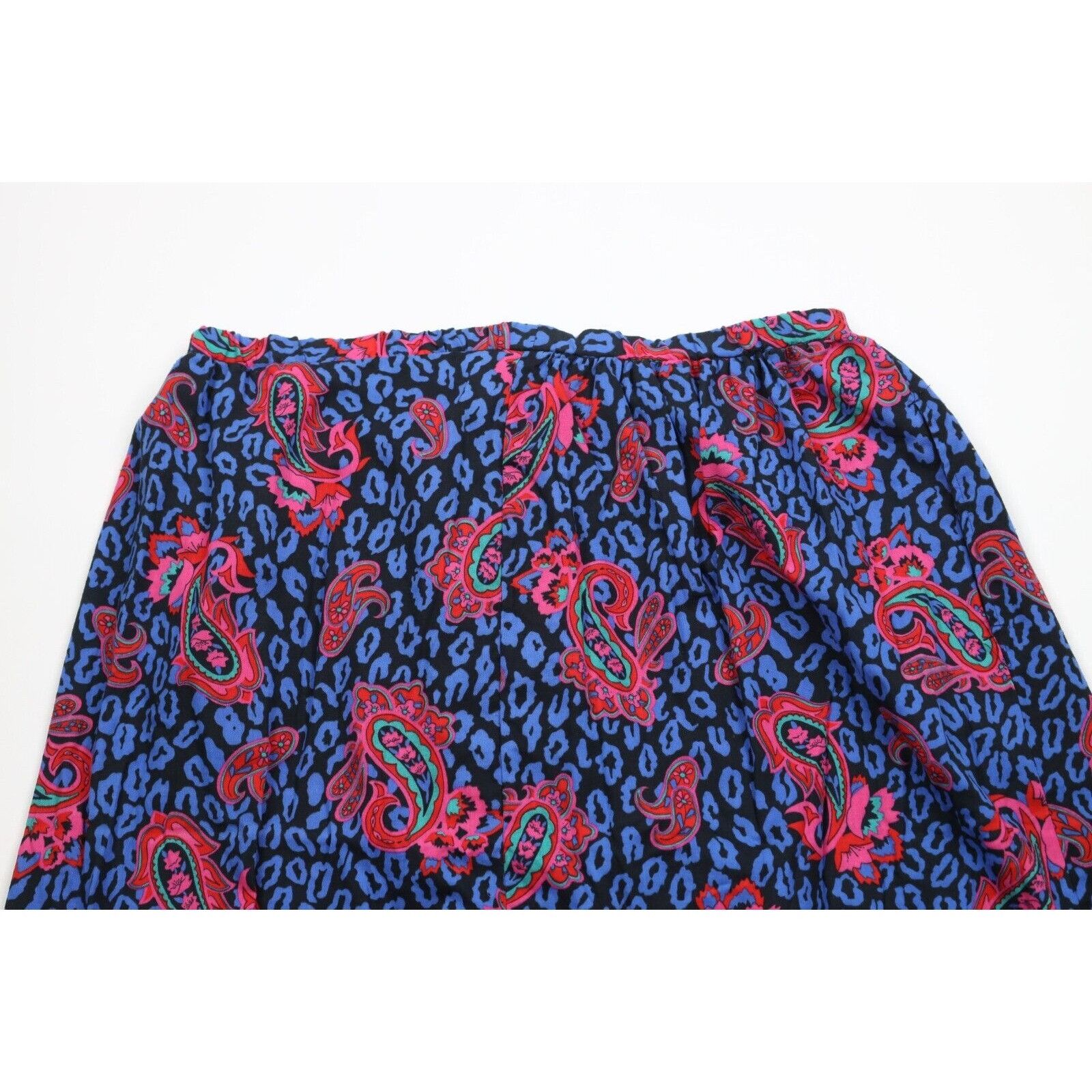 Vintage Vintage 70s Streetwear Rainbow Paisley Pleated Skirt Size 38" / US 16 / IT 52 - 8 Thumbnail