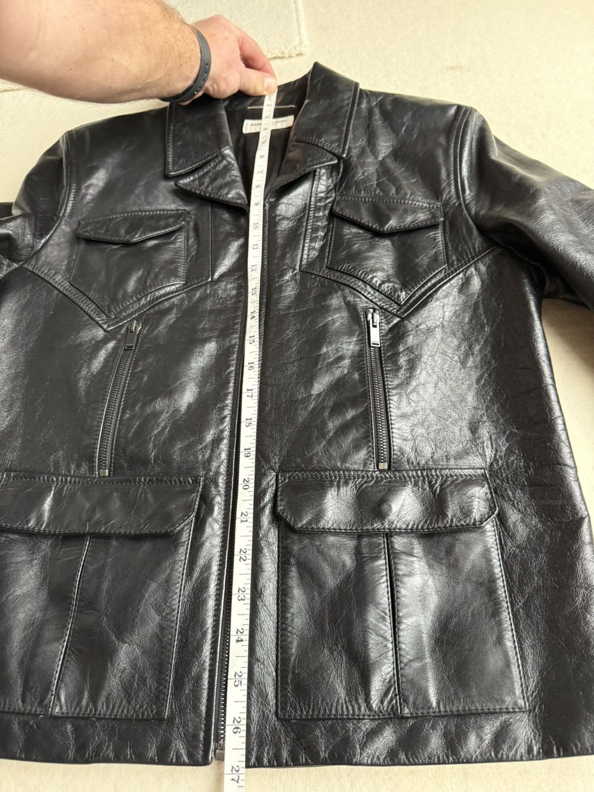 Saint Laurent Paris Saint Laurent Lenny Kravitz leather jacket iconic grail 50 Size US M / EU 48-50 / 2 - 5 Thumbnail