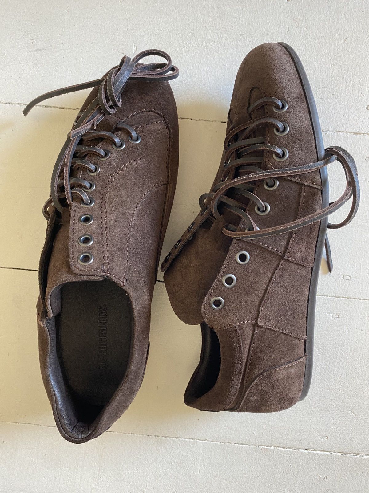 No Faith Studios Football sneaker brown suede