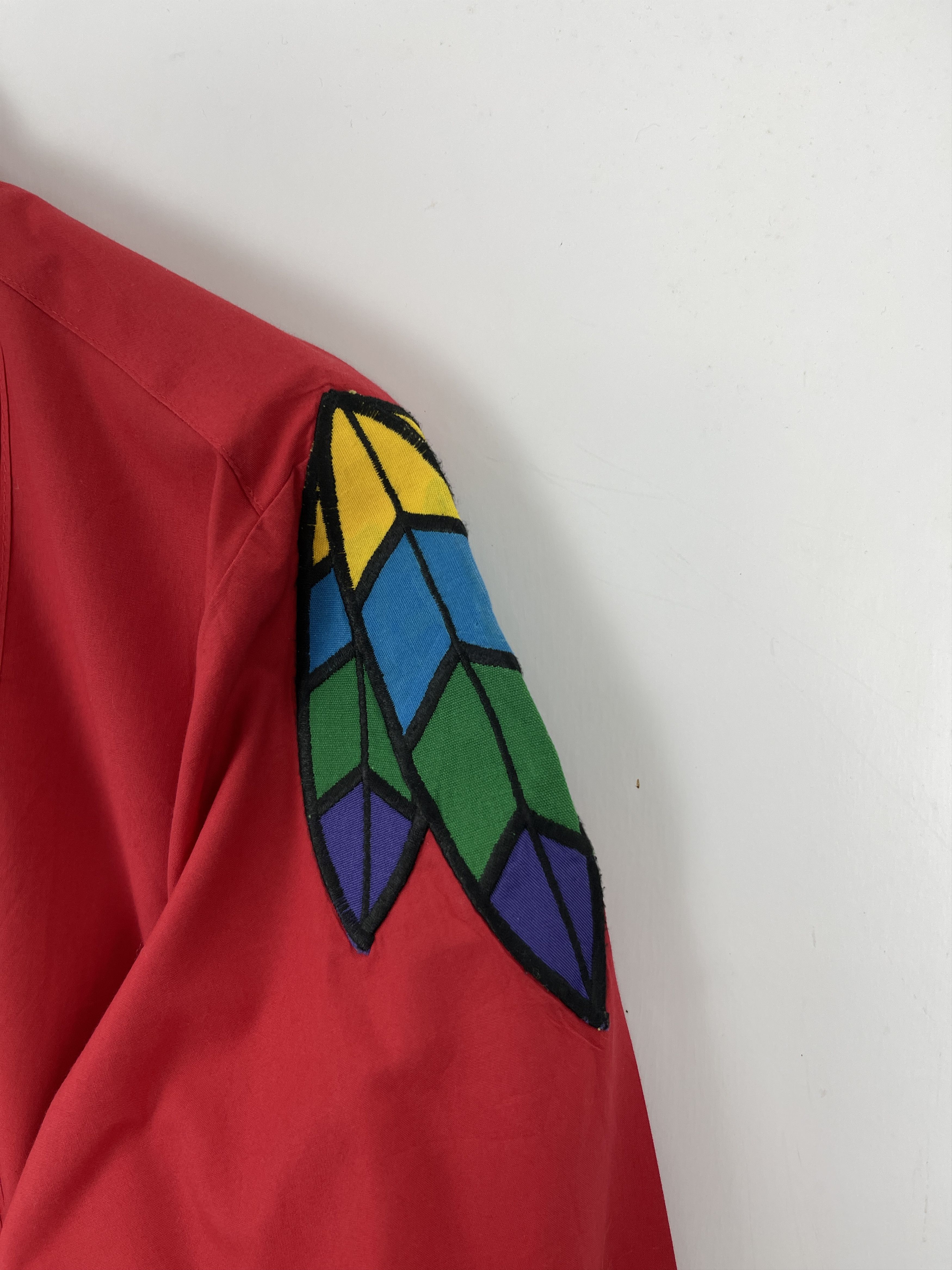 Vintage Vintage Perruzo Uomo Red Indian Style Plain Shirt TA0382 Size US M / EU 48-50 / 2 - 7 Thumbnail