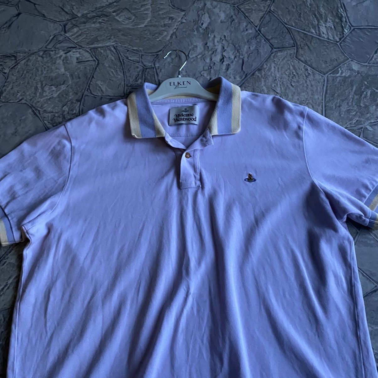 Vivienne Westwood Vivienne Westwood Polo T-Shirt Vintage Small Orb Logo Luxury Size US XL / EU 56 / 4 - 4 Thumbnail