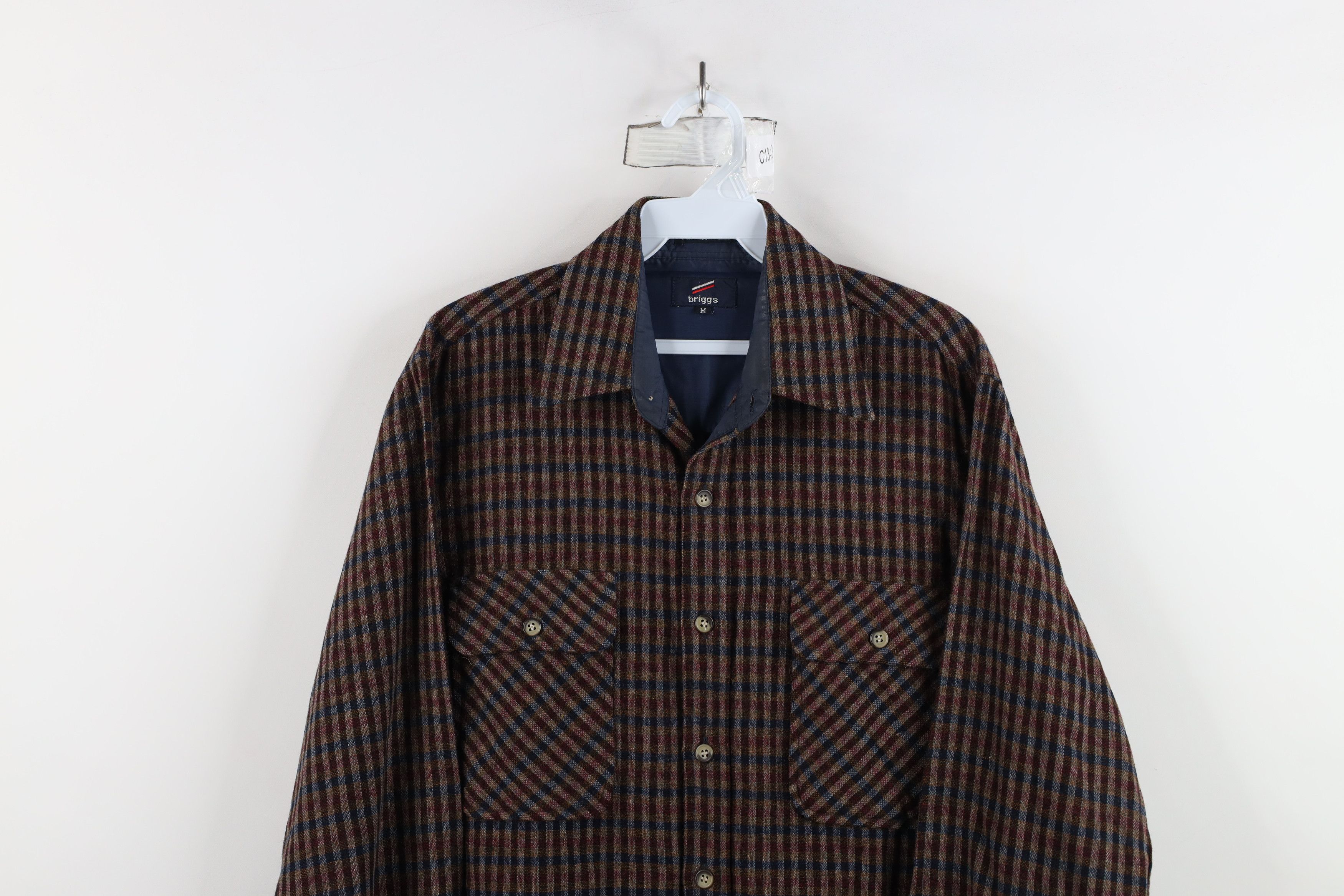 Vintage Vintage 70s Streetwear Double Pocket Collared Button Shirt Size US M / EU 48-50 / 2 - 2 Thumbnail