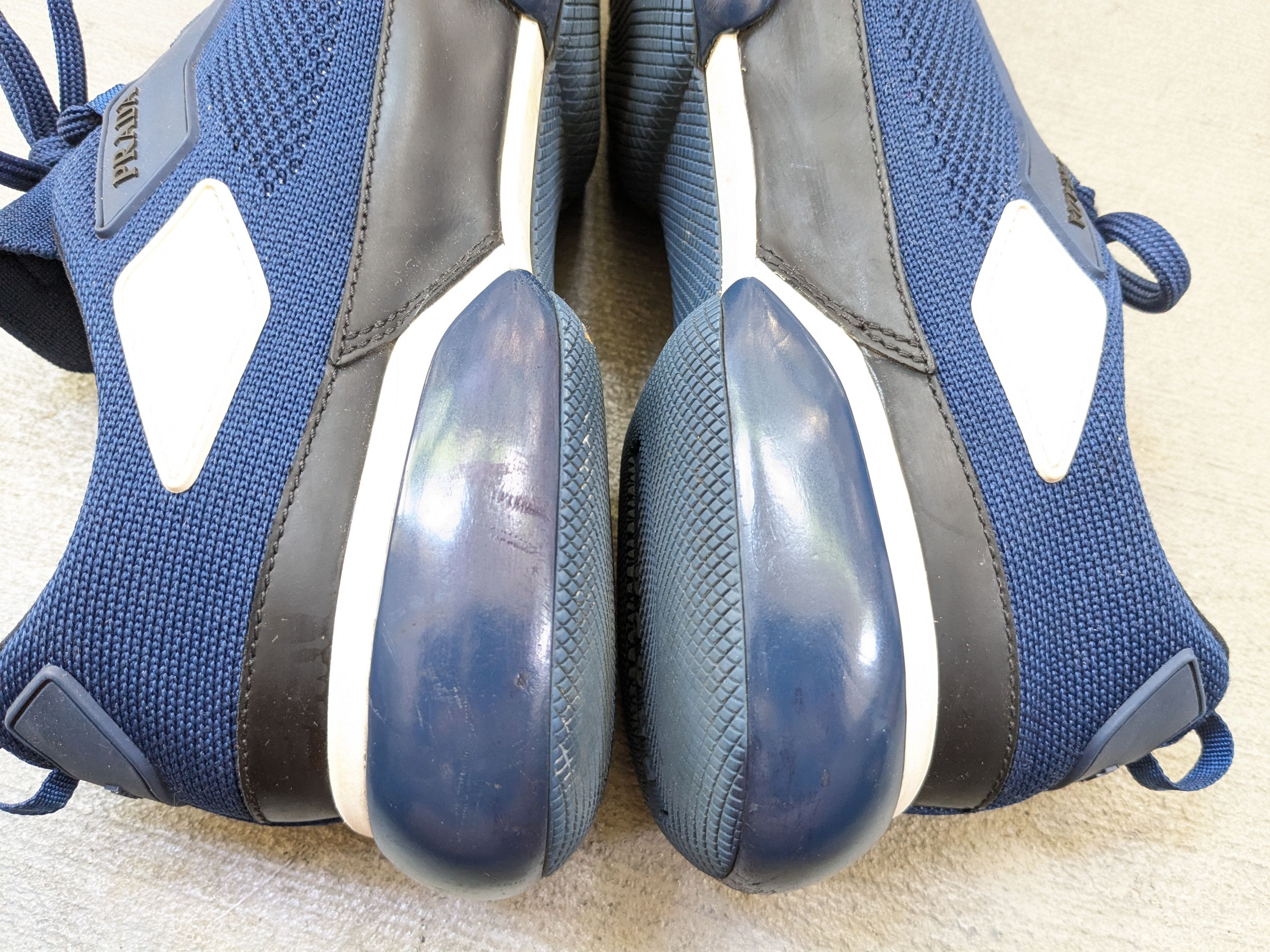 Prada Prada Cloudbust Sneakers Navy Blue 9 Knit Low Tops Size US 9 / EU 42 - 13 Thumbnail