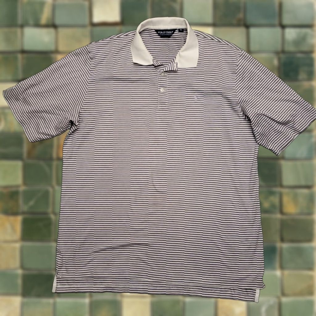 Polo Ralph Lauren Polo Ralph Lauren Shirt Mens XL Purple Striped Pima Cotton Golf Cuscowilla Size US XL / EU 56 / 4 - 1 Thumbnail