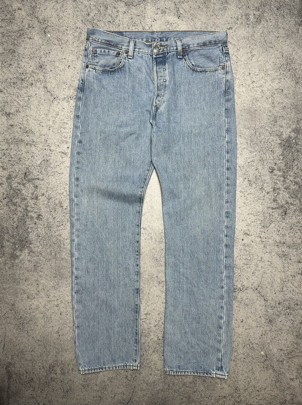 Levi's Vintage Levis 501 Baby Blue Jeans Pants 34x32 Size US 34 / EU 50 - 9 Thumbnail
