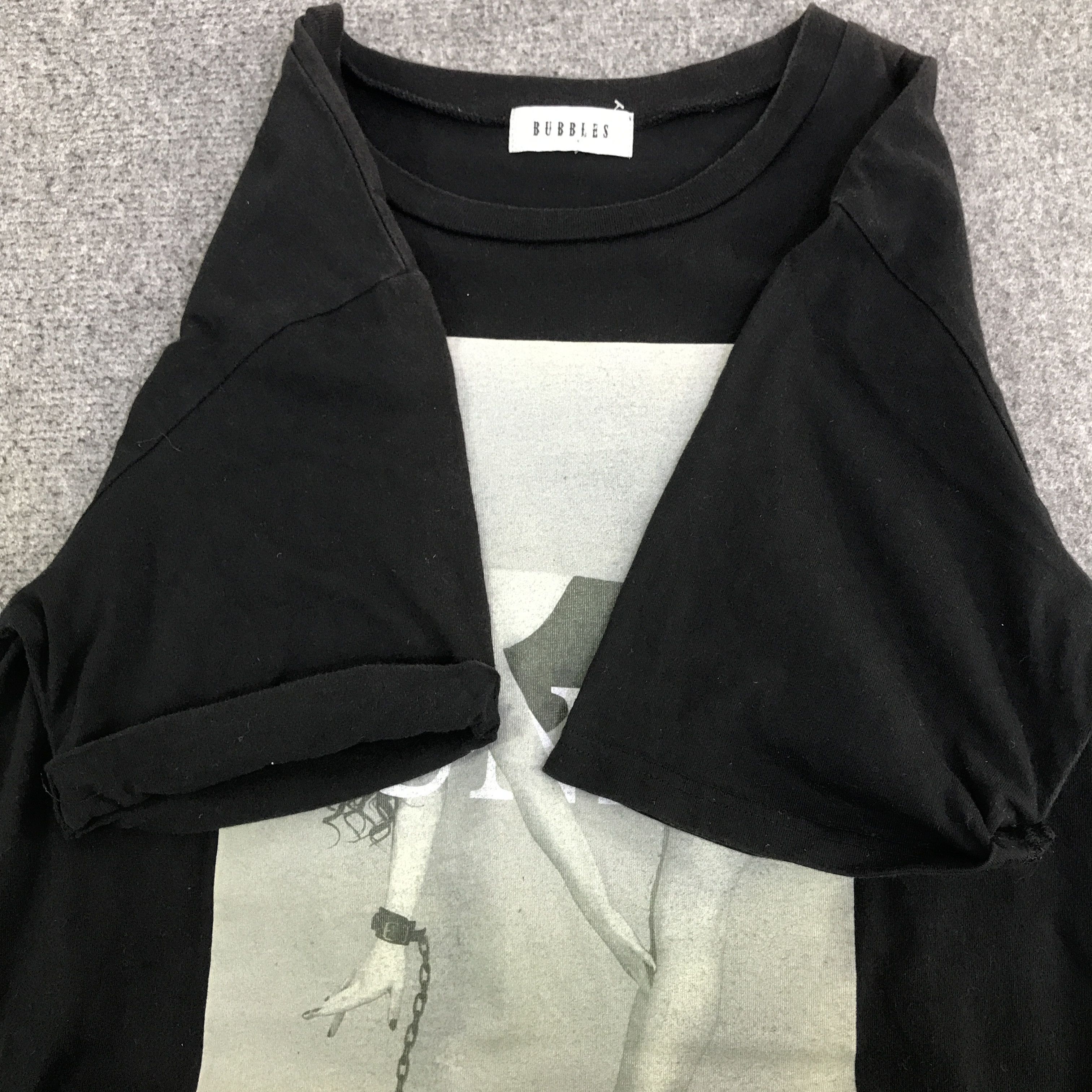 Japanese Brand bubbles bunny sexy design black t-shirt K117B9 Size US M / EU 48-50 / 2 - 6 Thumbnail
