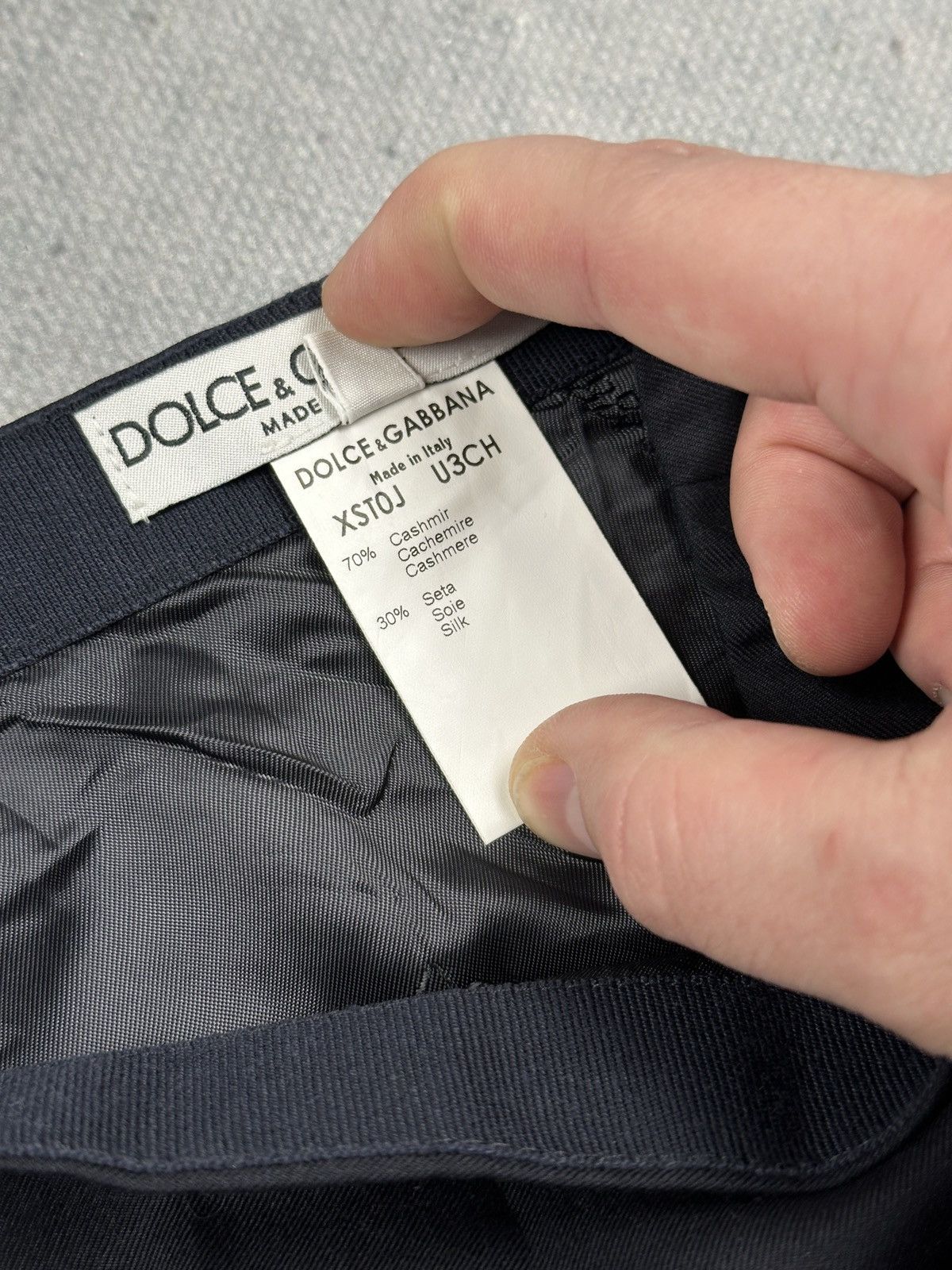 Dolce & Gabbana Dolce & Gabbana Vintage Cashmere Silk Pencil Skirt Tailored Size 28" / US 6 / IT 42 - 7 Thumbnail