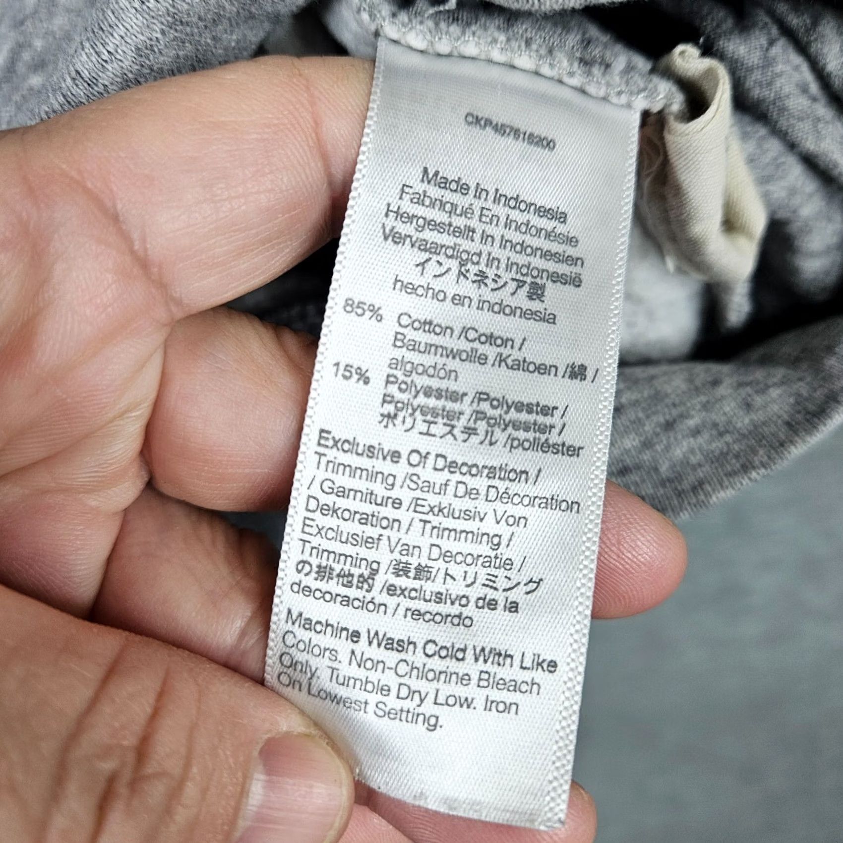 Madewell MWL Madewell Leisure Club Logo Printed Cropped Gray Sweatshirt XS Women Sweatshirt, Logo, All Seasons, Cotton Polyester, Fleece, Pullover, Crew Neck Size XS / US 0-2 / IT 36-38 - 7 Thumbnail