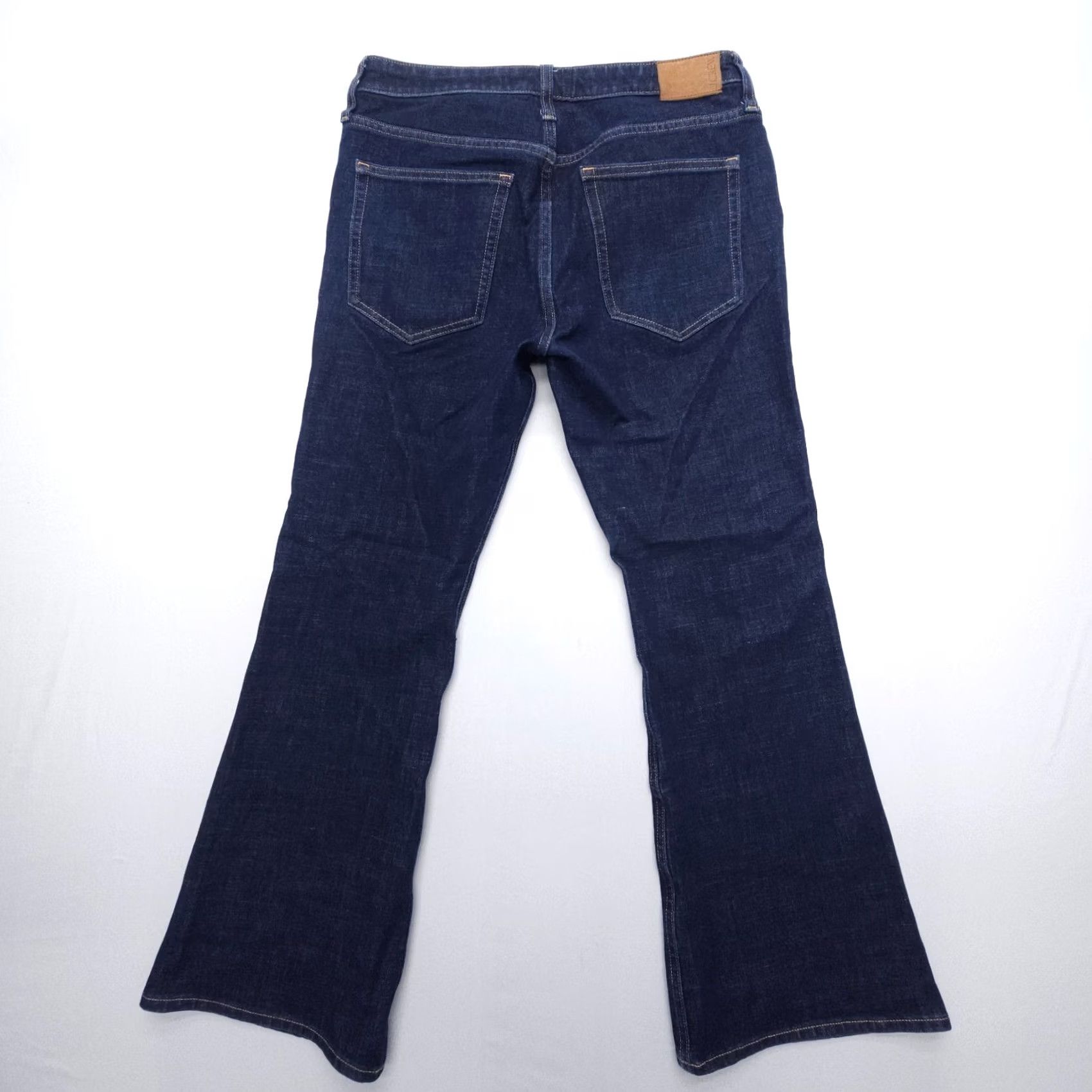 J.Crew J. Crew Jeans Womens 30P Dark Wash Stretch Denim Bohemian Flared 5-Pocket Belt Loops Size 30" / US 8 / IT 44 - 2 Thumbnail