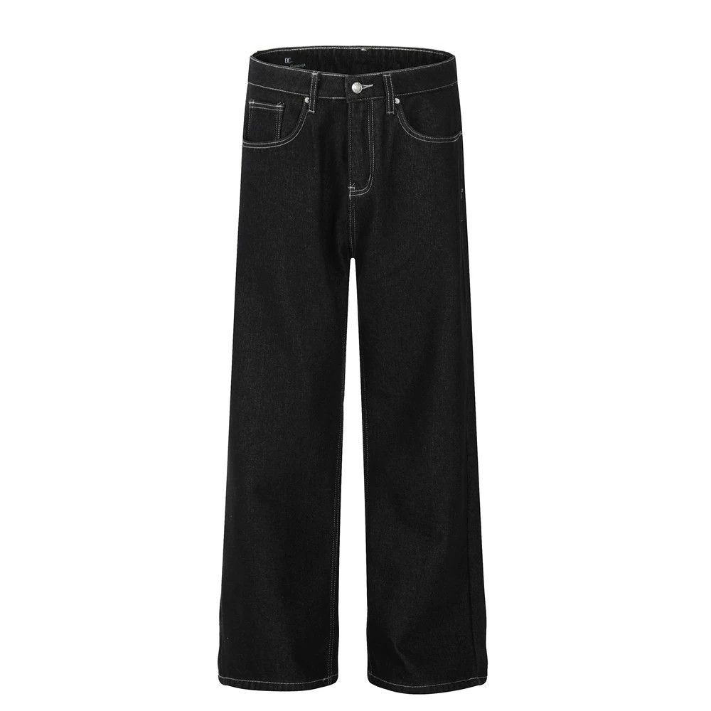 Jean Men's loose simple versatile straight-leg wide-leg jeans Size US 32 / EU 48 - 1 Thumbnail