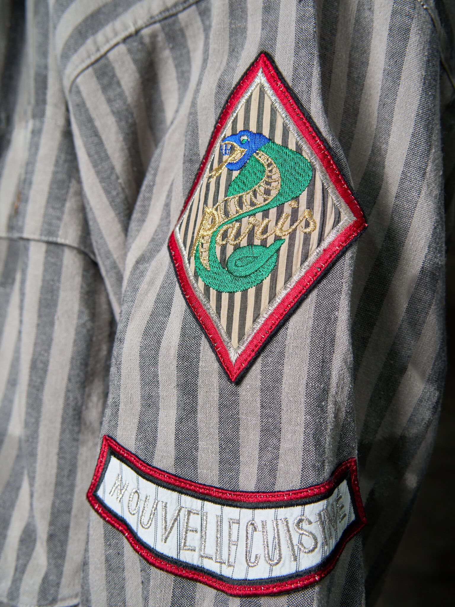 Jean Paul Gaultier Vintage Jean Paul Gaultier Nouvelle Cuisine Stripe Bomber Size US M / EU 48-50 / 2 - 4 Thumbnail