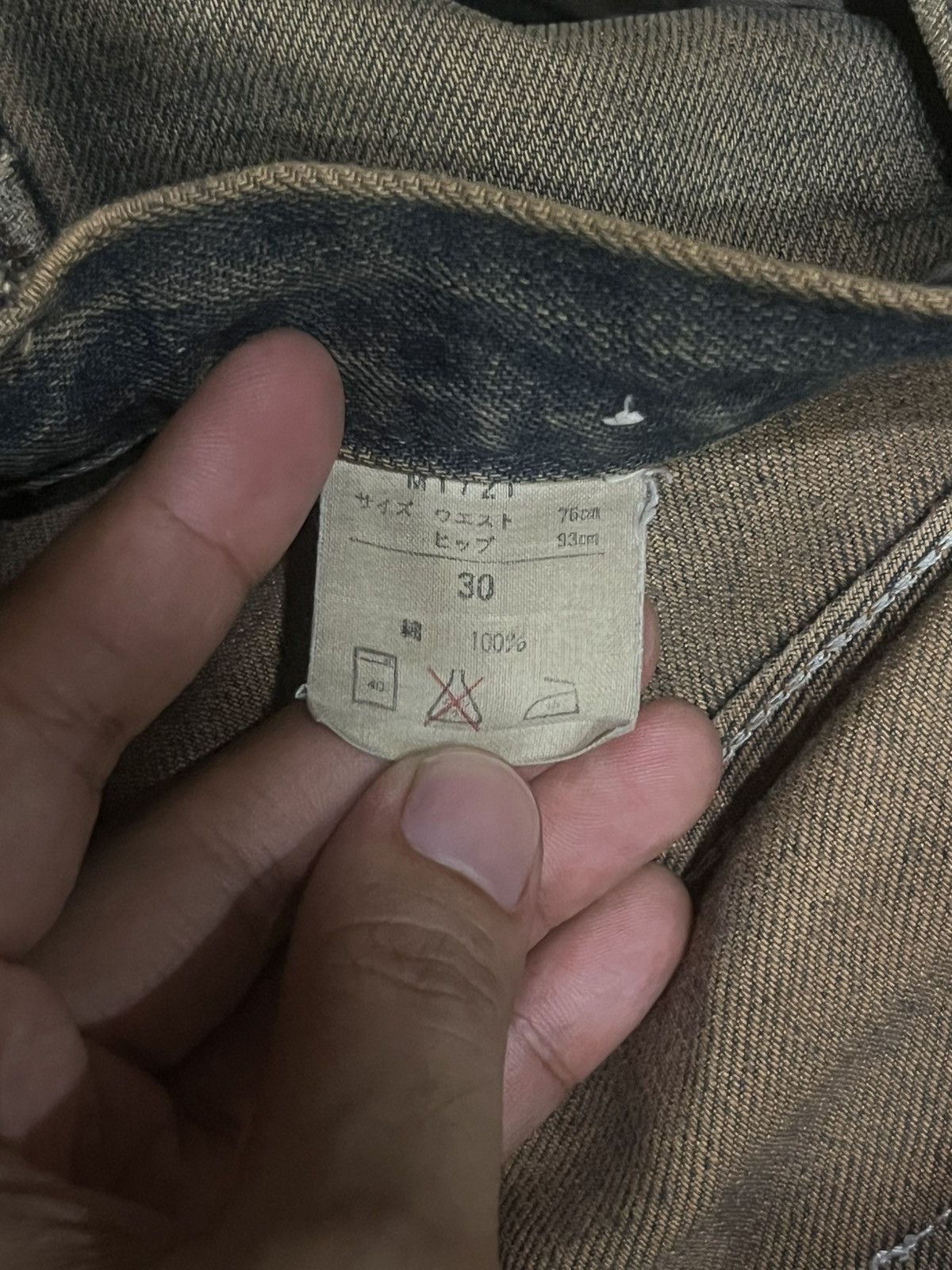 JNCO ⚡️Ripped⚡️Vintage Wrangler Distressed Stain Mud Washed Jorts Size US 30 / EU 46 - 17 Thumbnail