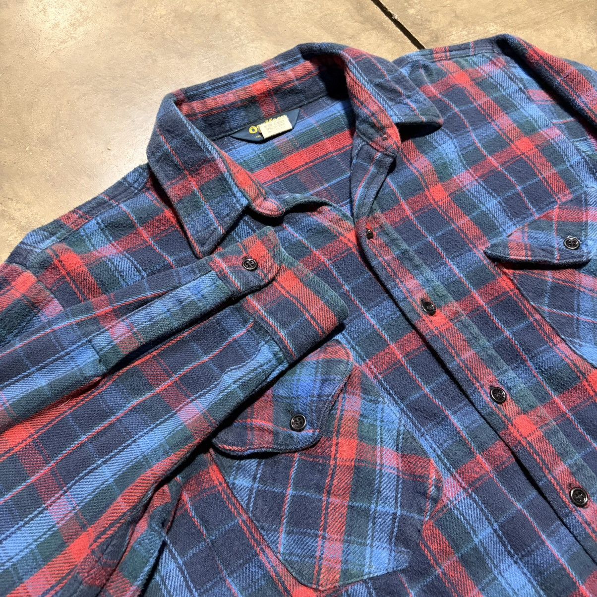 Oshkosh Vintage OshKosh BGosh Plaid Flannel Shirt Button Up Workwear Size US XL / EU 56 / 4 - 4 Thumbnail