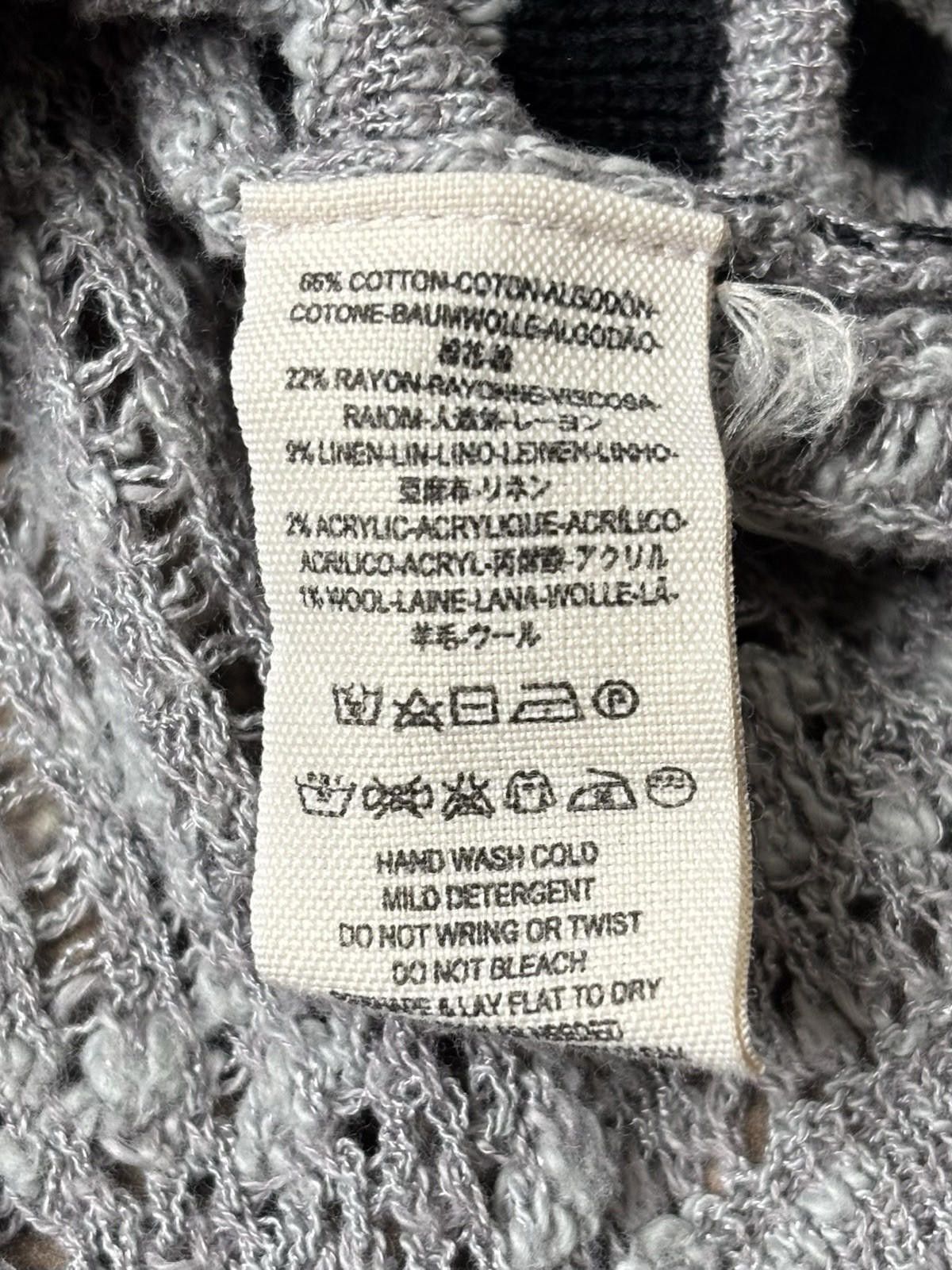 Free People Free People Sweater Womens Small Petite Oversized Linen Wool Size S / US 4 / IT 40 - 9 Thumbnail