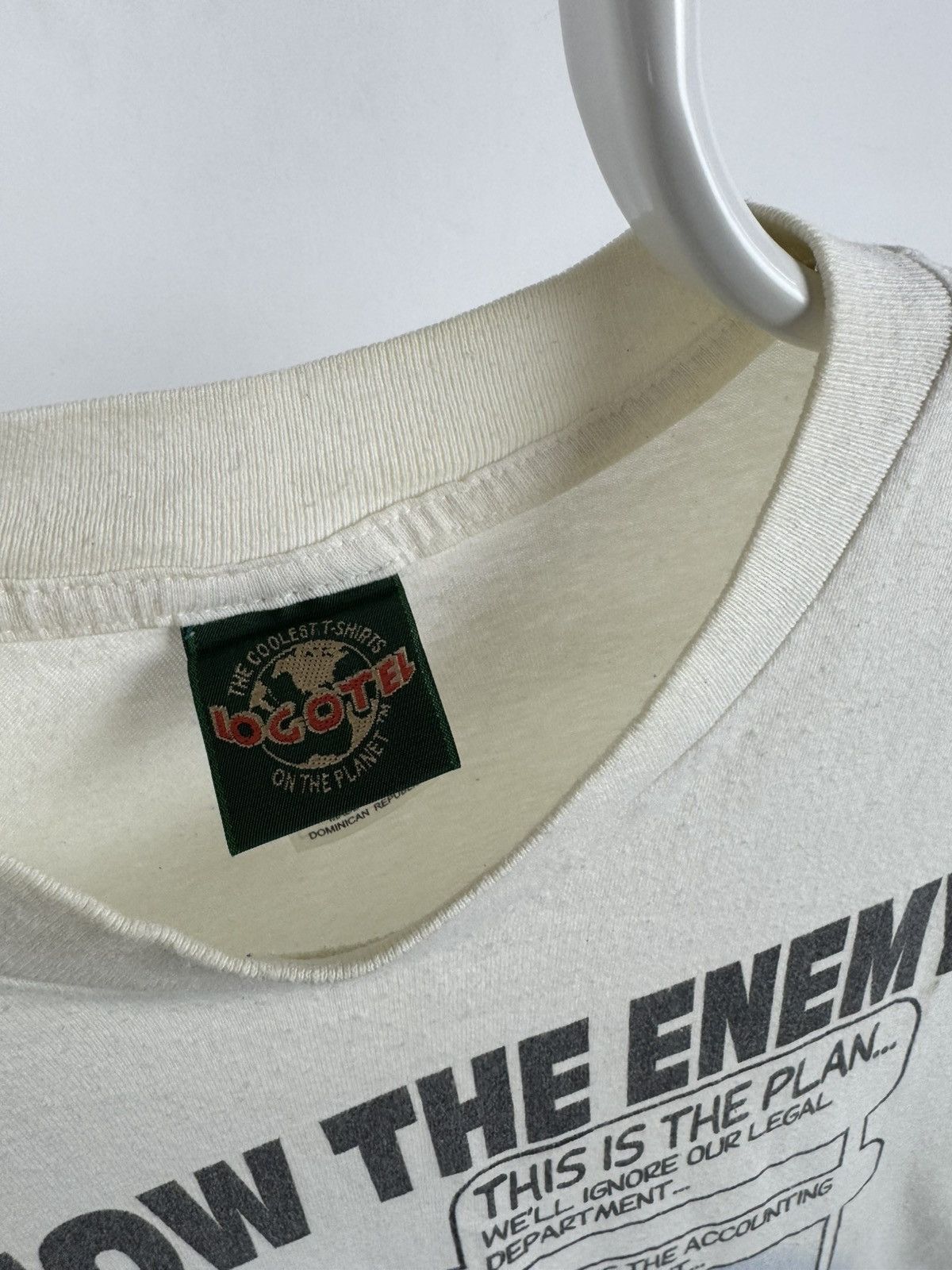 Vintage Vintage Dilvert Single Stitch Know The Enemy Big Logo Tee Size US L / EU 52-54 / 3 - 5 Thumbnail