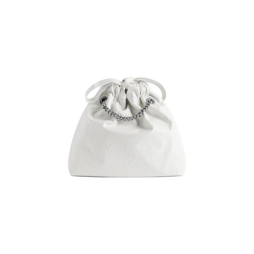 Balenciaga o1tr1nto0126 Size: OS / Crush XS Tote Bag in White Size ONE SIZE - 4 Thumbnail