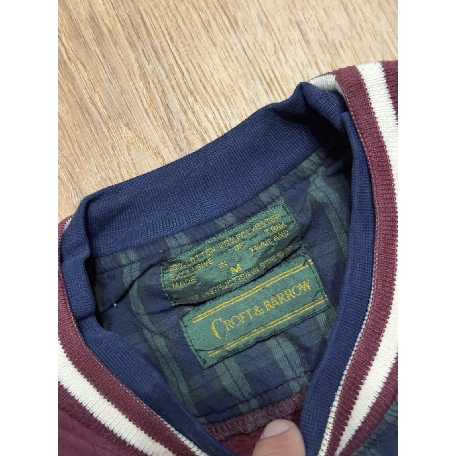 Croft & Barrow VINTAGE Croft & Barrow Sweatshirt Round Neck Medium Classic Sport Maroon Red Size US M / EU 48-50 / 2 - 3 Thumbnail