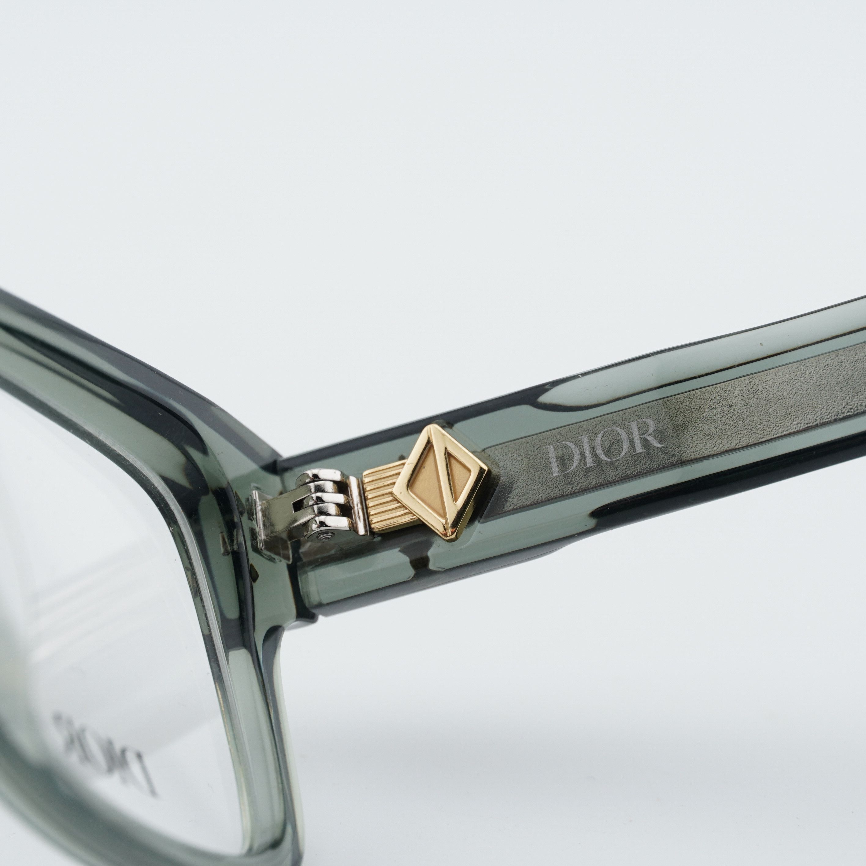 Dior Dior CD DIAMONDO S8I 5500 Men Eyeglasses Green 53mm Size ONE SIZE - 7 Thumbnail