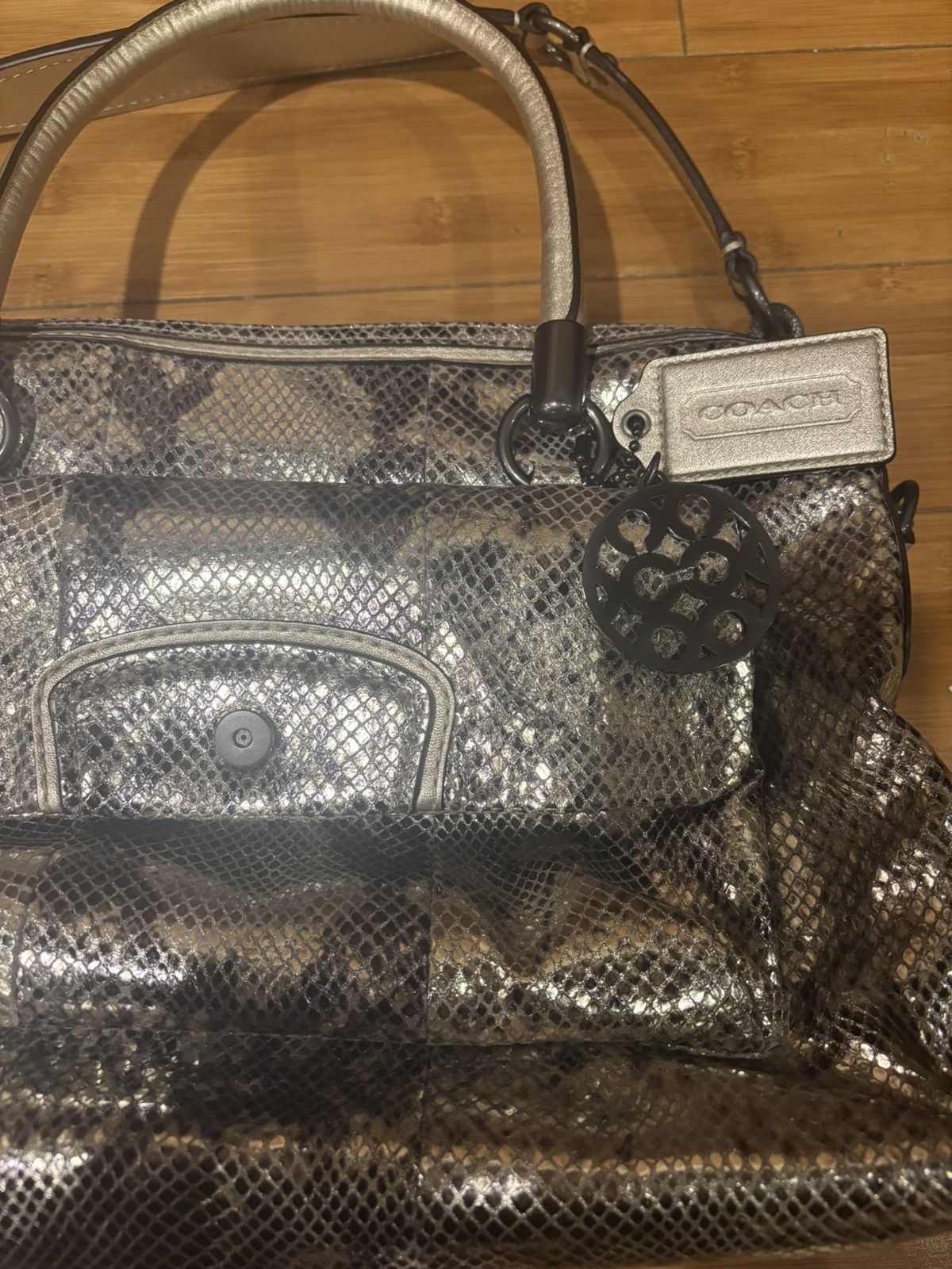 Coach Coach silver satchel with structured handle.ob-910 Size ONE SIZE - 7 Thumbnail