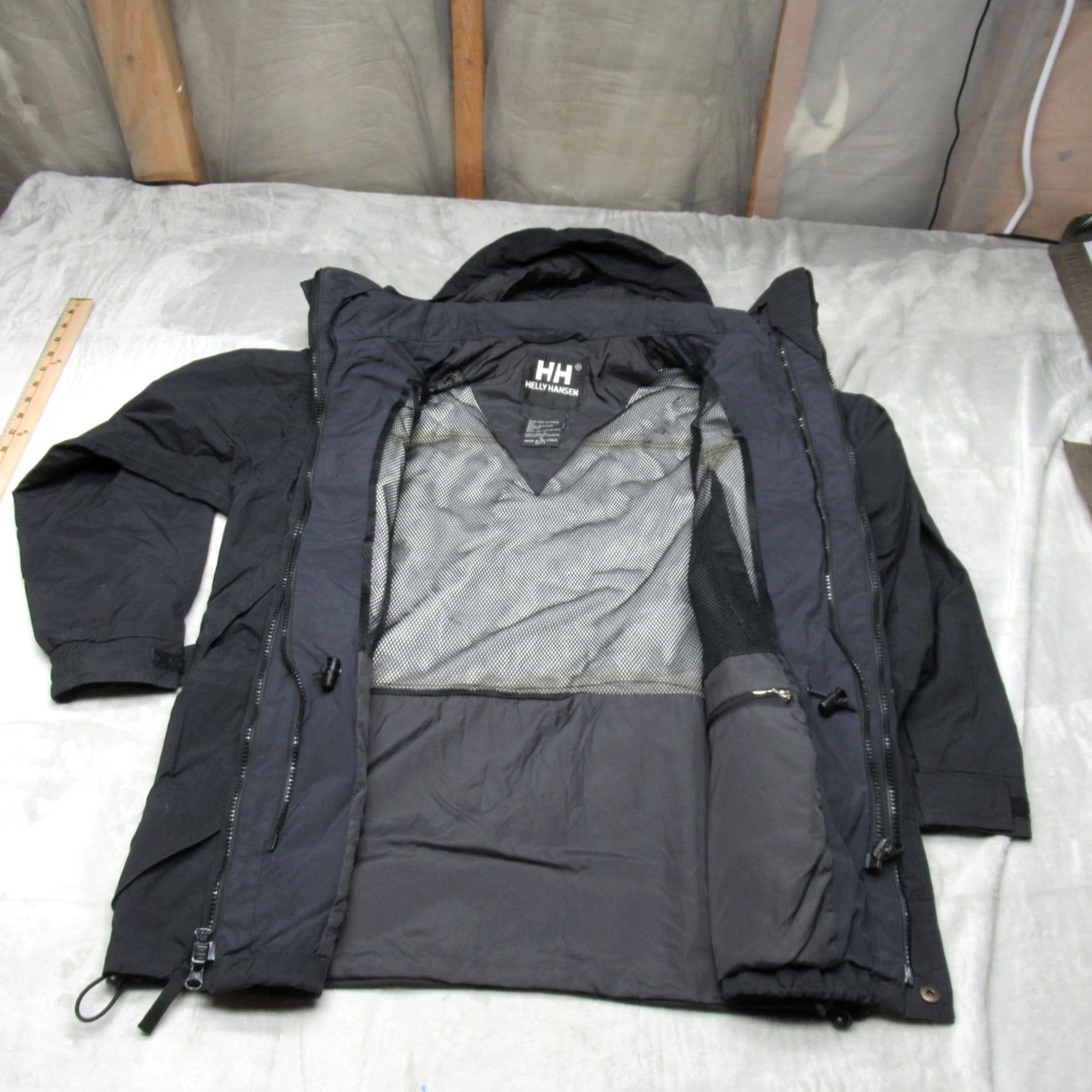 Helly Hansen Helly Hansen Jacket Mens Small Black Waterproof Warm Rain Wind Parka 3in1 Shell Size US S / EU 44-46 / 1 - 2 Thumbnail