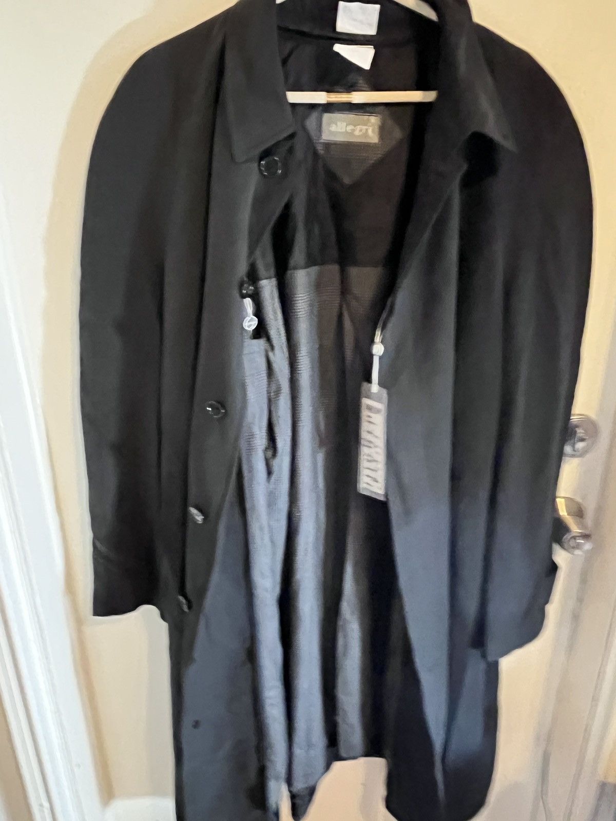 Allegri Allegri black raincoat new luxury Size US XXL / EU 58 / 5 - 4 Thumbnail