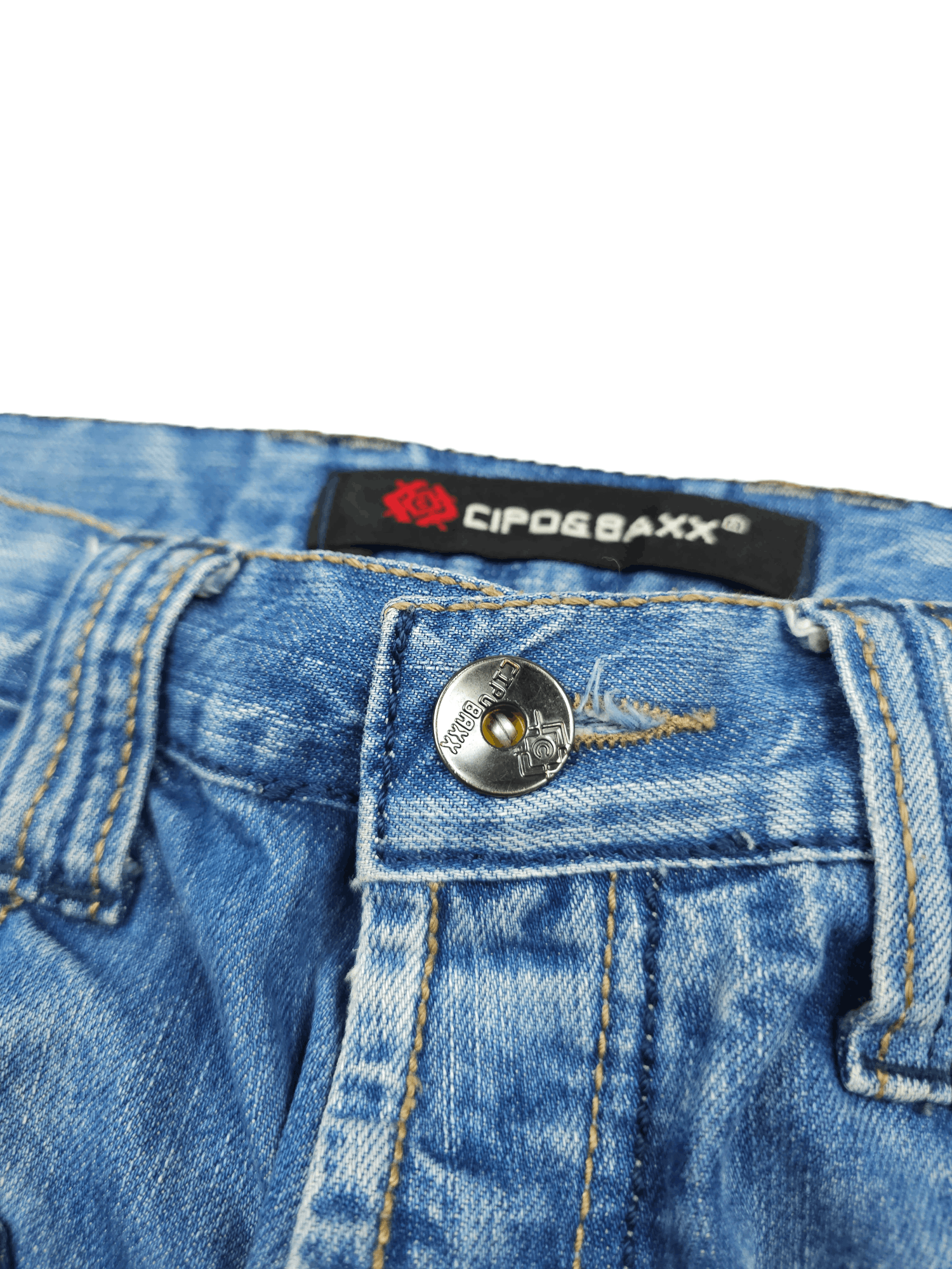 Japanese Brand 💎 Size 31/34 Cipo & Baxx Y2K Double Knee Denim Jeans Size US 31 - 11 Thumbnail