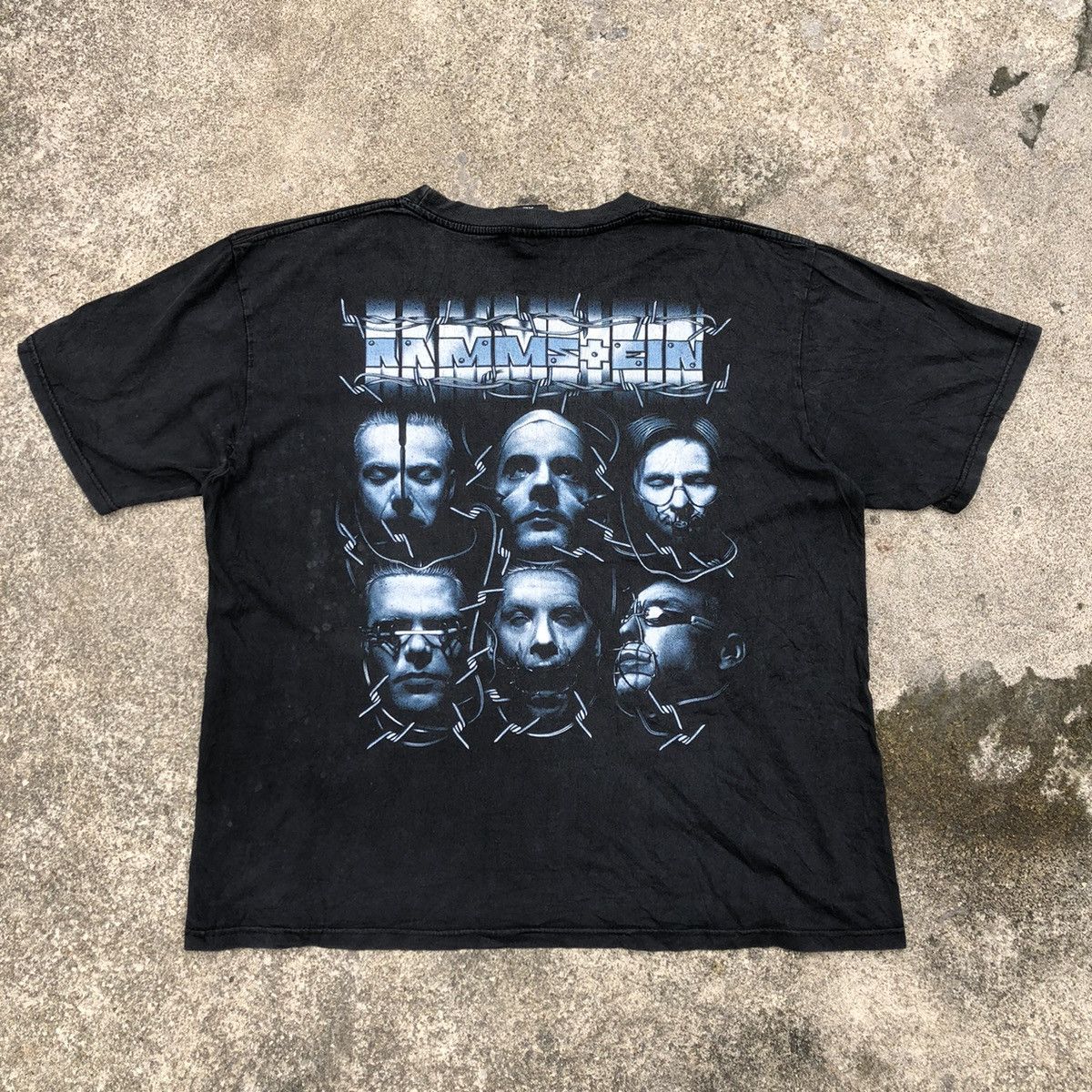 Band Tees × Vintage 🔥Rare🔥Vintage Rammstein Heavy Metal Band Big Image Promo Tee Size US XL / EU 56 / 4 - 5 Thumbnail