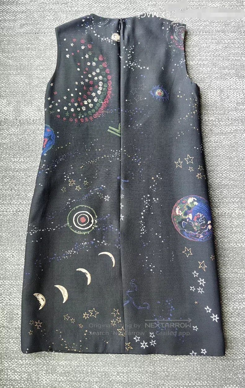 Valentino Valentino Starry sky wool silk vest dress Size S / US 4 / IT 40 - 4 Thumbnail