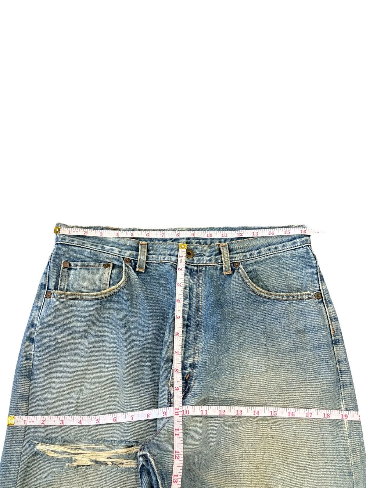 JNCO Vintage Japanese Brand Mud Wash Distressed Baggy Jeans Size US 33 - 11 Thumbnail