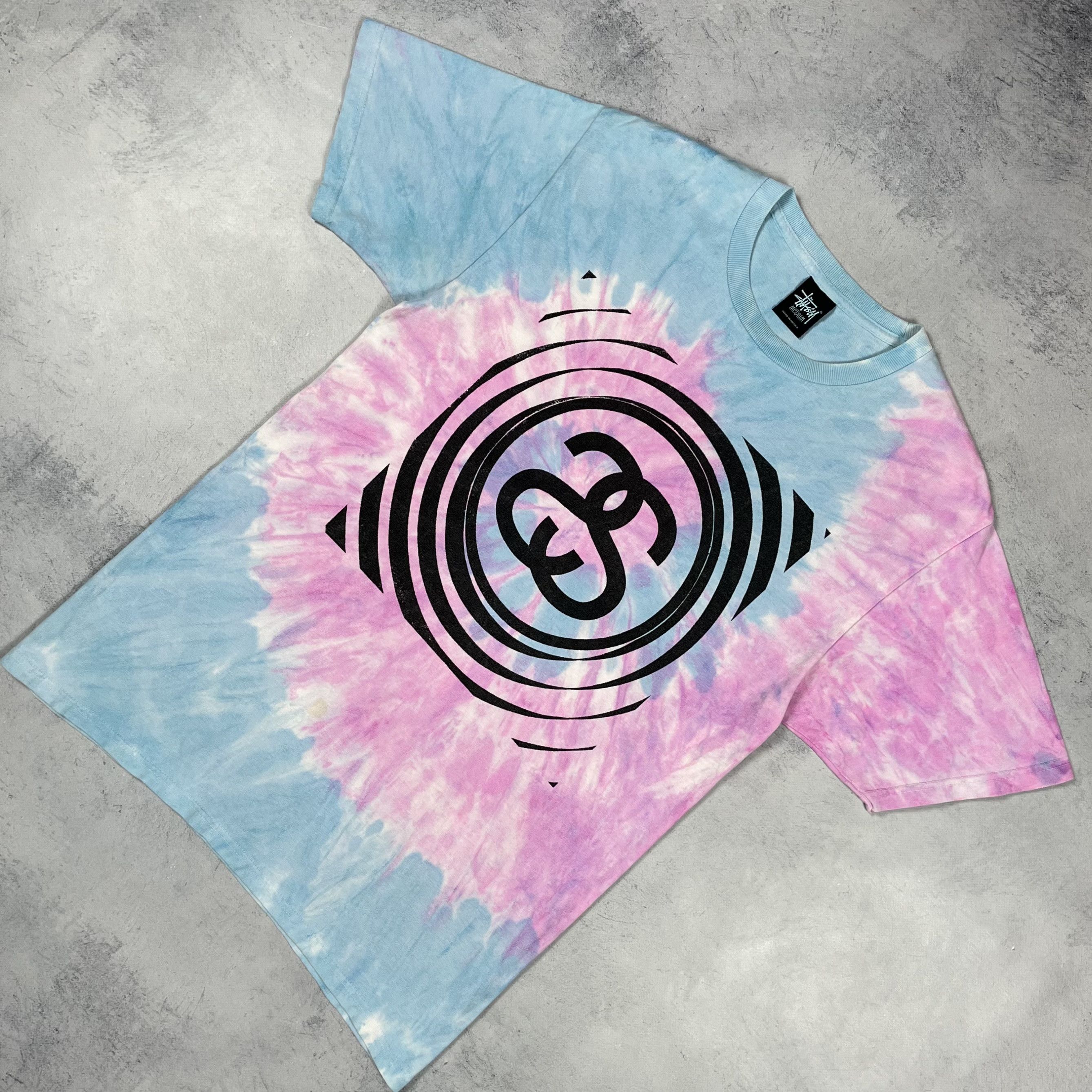 Stussy Vintage Stussy Big Logo SS Tie-Dye T Shirt 00’s Size US M / EU 48-50 / 2 - 1 Thumbnail