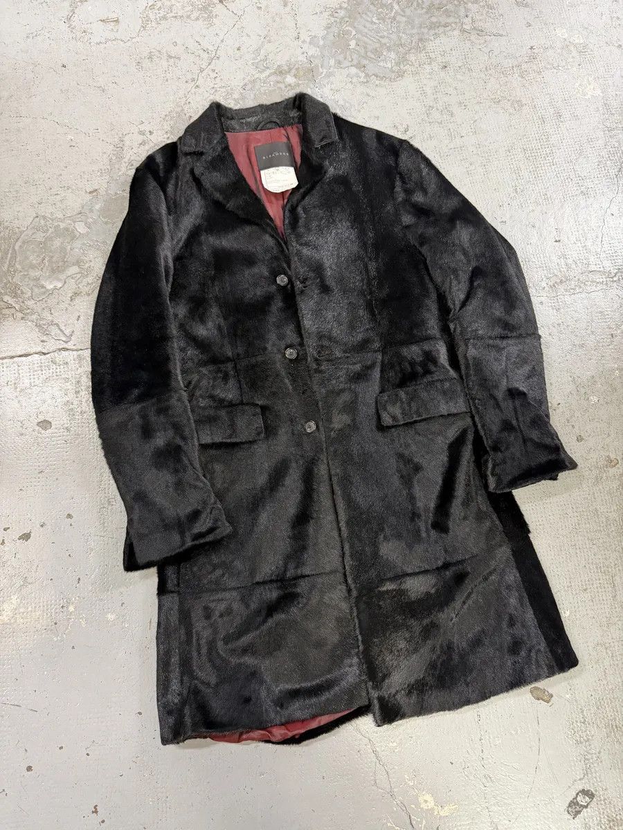John Richmond AW2002 John Richmond Black Pony Hair Leather Long Jacket Size US M / EU 48-50 / 2 - 7 Thumbnail