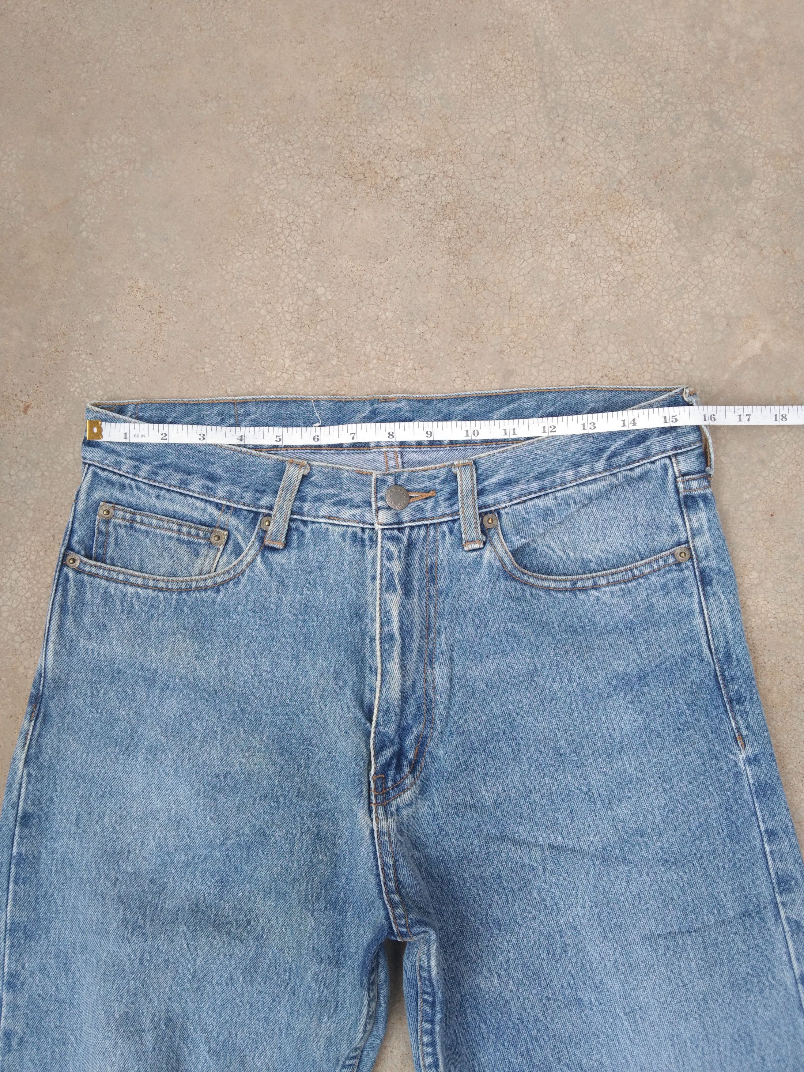 Japanese Brand Vintage Retro Original Denim Straight Leg Jeans 31x30 Size US 31 - 4 Thumbnail