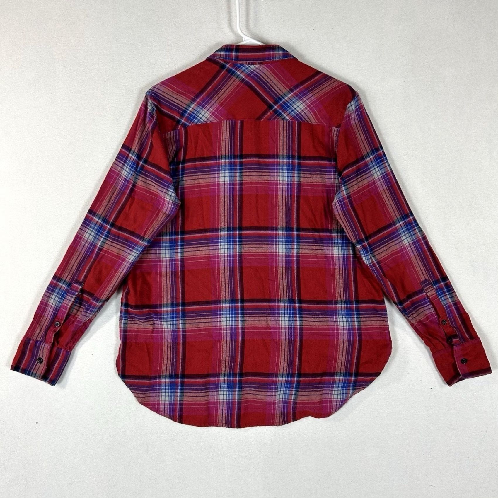 Orvis Orvis Long Sleeve Button-Up Shirt Womens Large Red Plaid Casual Top Tee Size L / US 10 / IT 46 - 6 Thumbnail