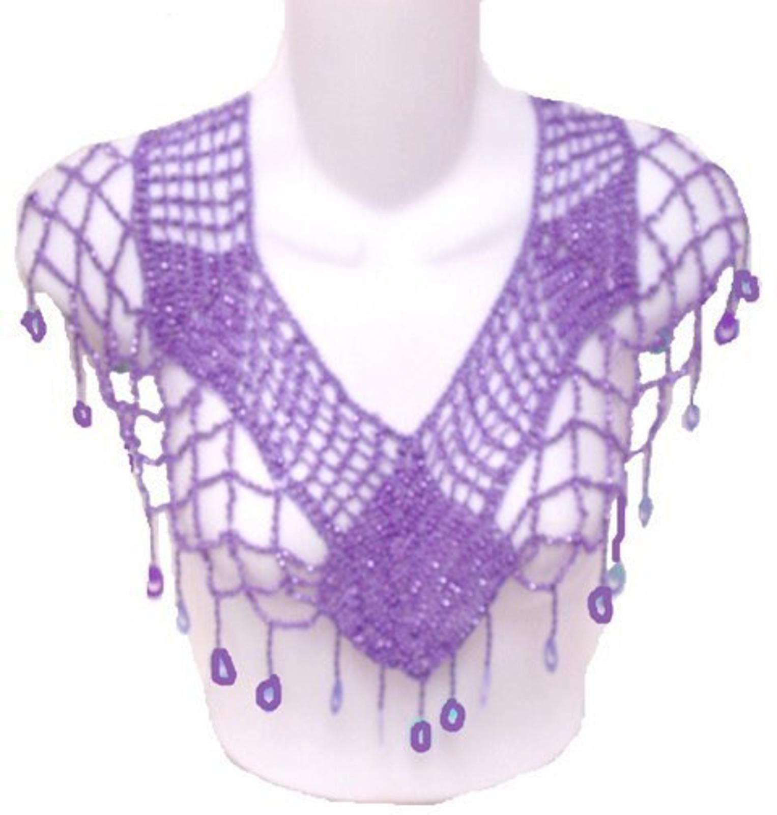 Designer Sequin LightWeight Shawl/Wrap Lavender Size ONE SIZE - 1 Preview