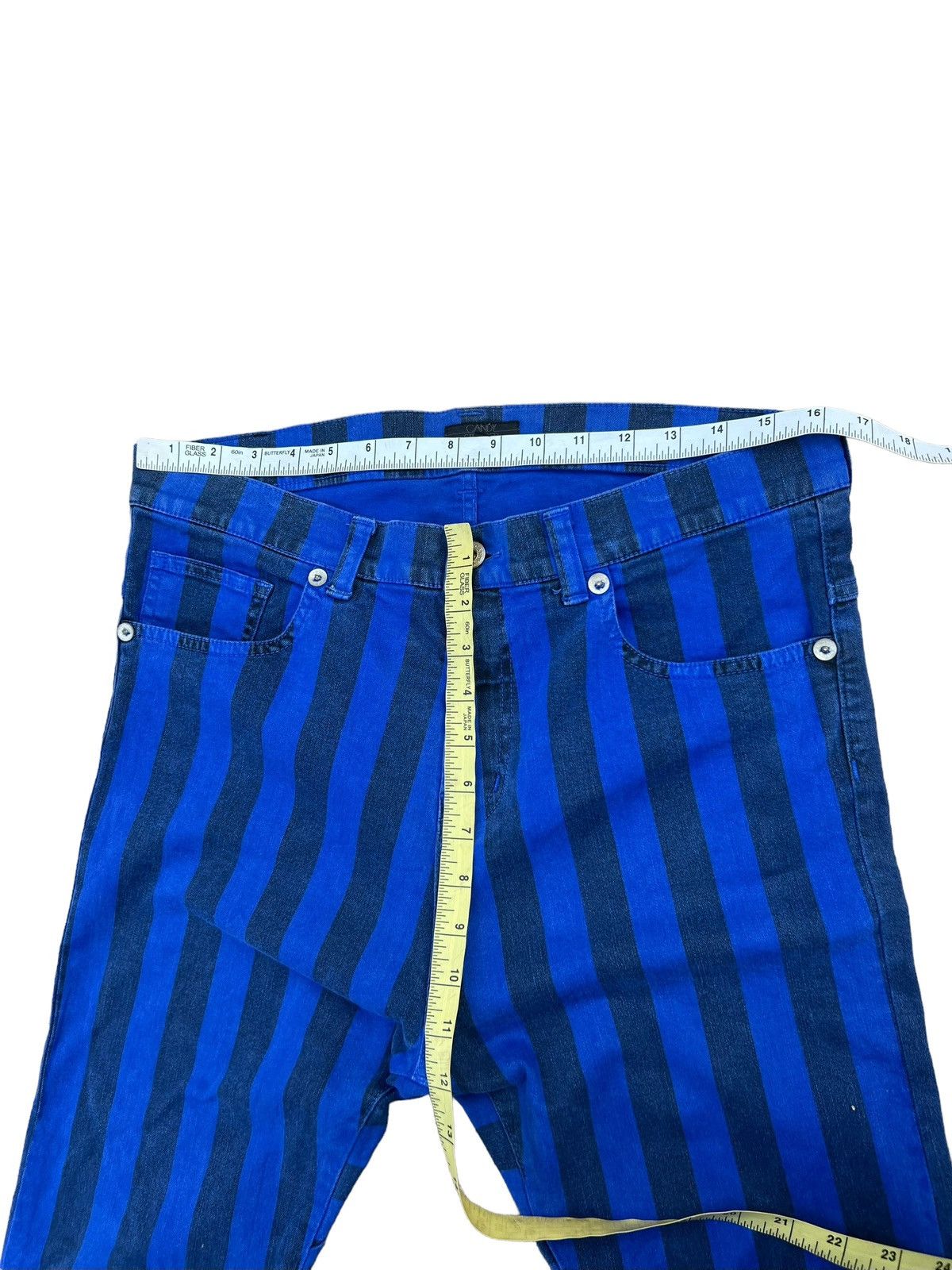 Vintage CANDY STRIPPER Japan Fade Border Striped Pant Size US 31 - 3 Thumbnail