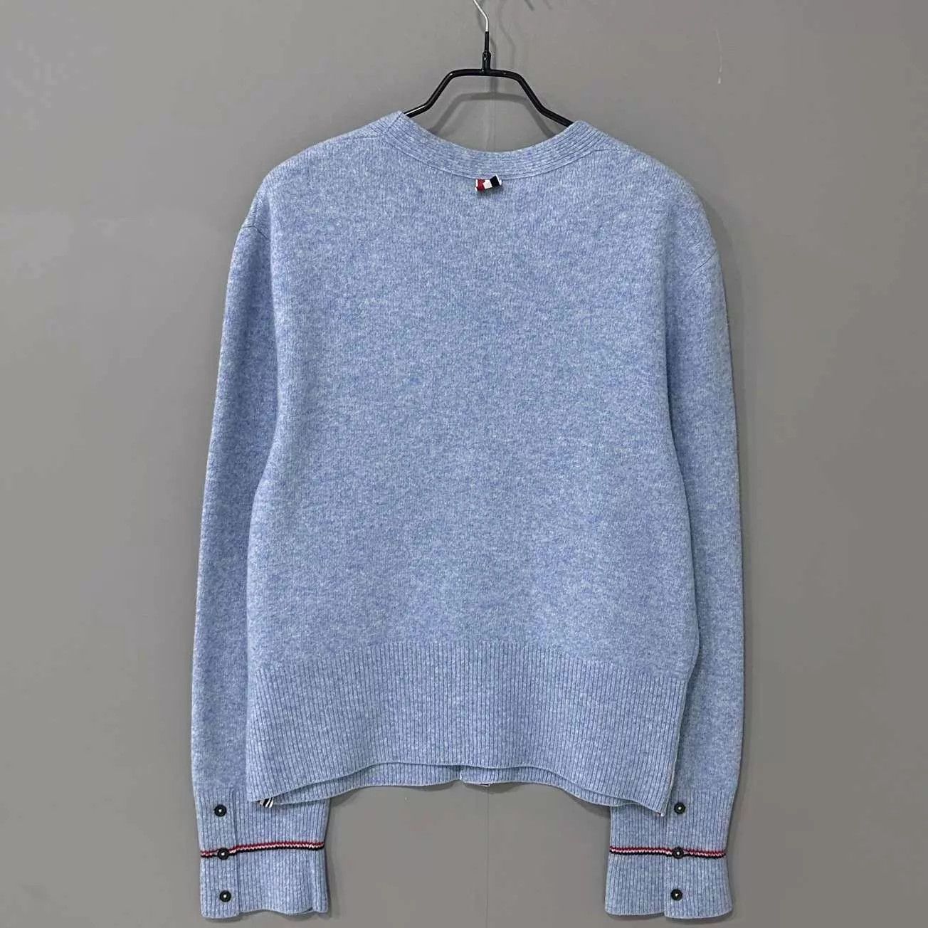 Thom Browne TB Mist Blue Wool Cardigan Size 2 New Size XS / US 0-2 / IT 36-38 - 3 Thumbnail