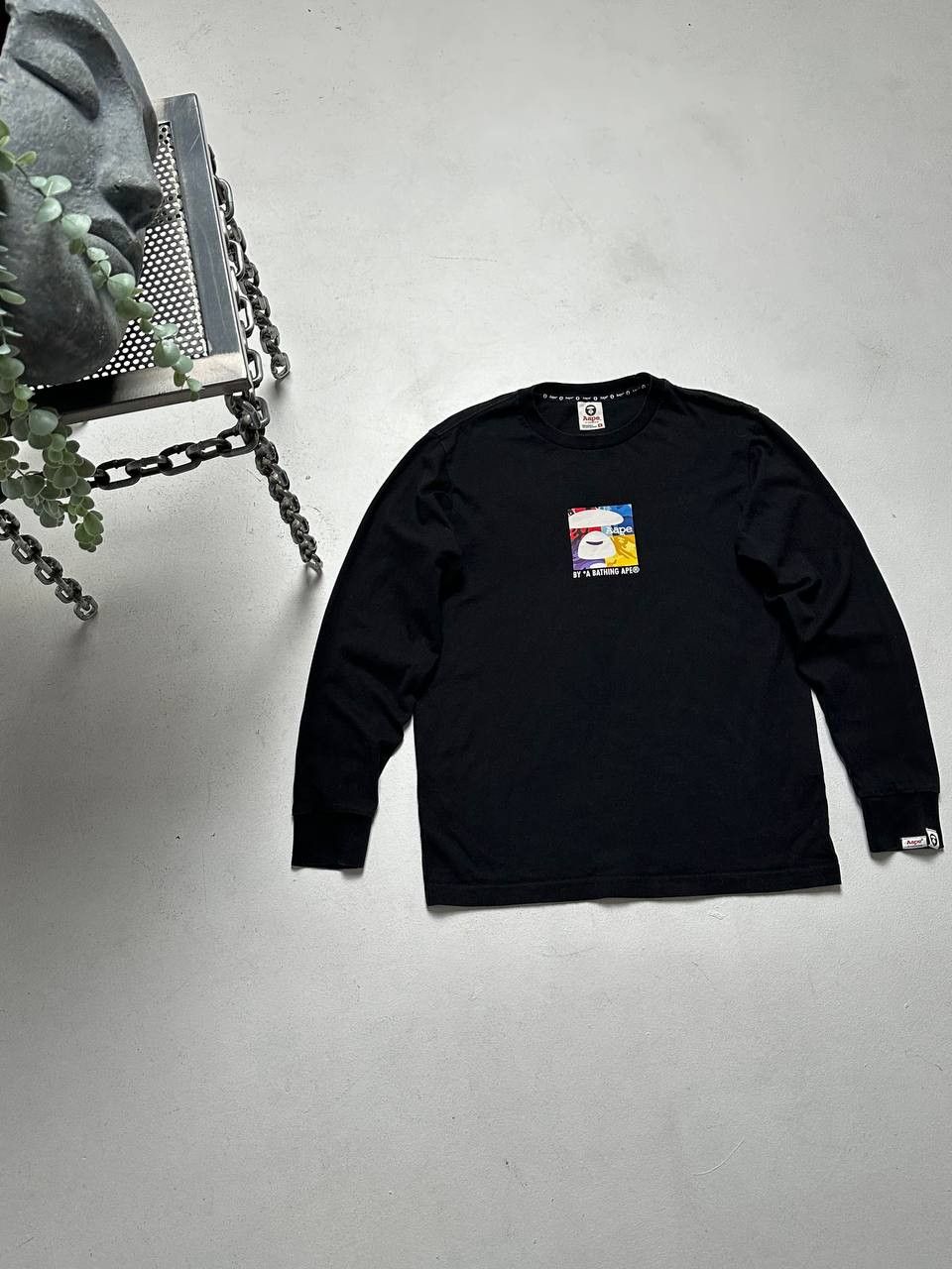 Aape A Bathing APE Long sleeve Big Logo Size US M / EU 48-50 / 2 - 1 Thumbnail