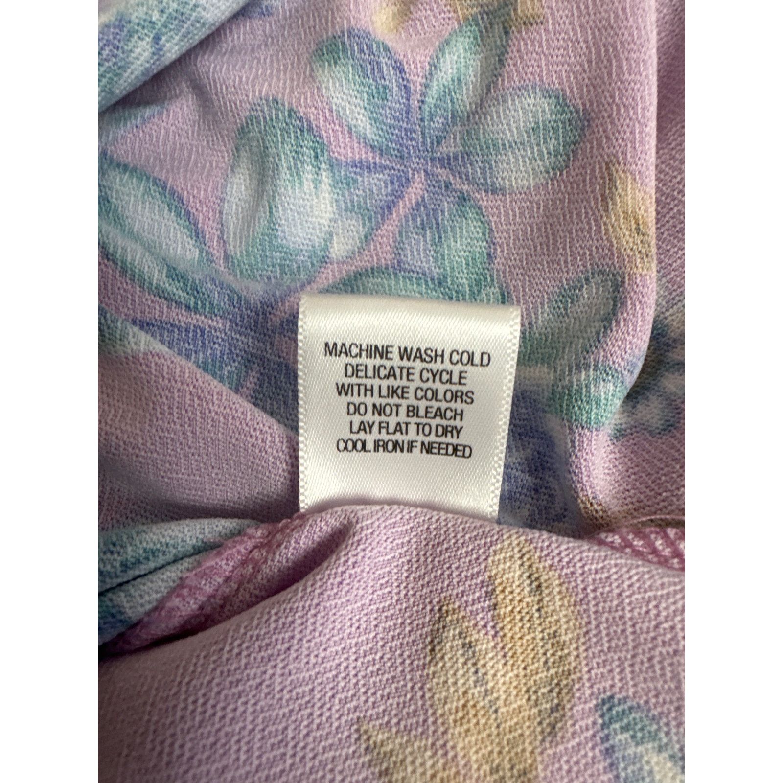 Other NWT Blue Sol Blouse Size 3X Lavender Floral Wrap With Tie Size 3XL / US 20-22 - 4 Thumbnail
