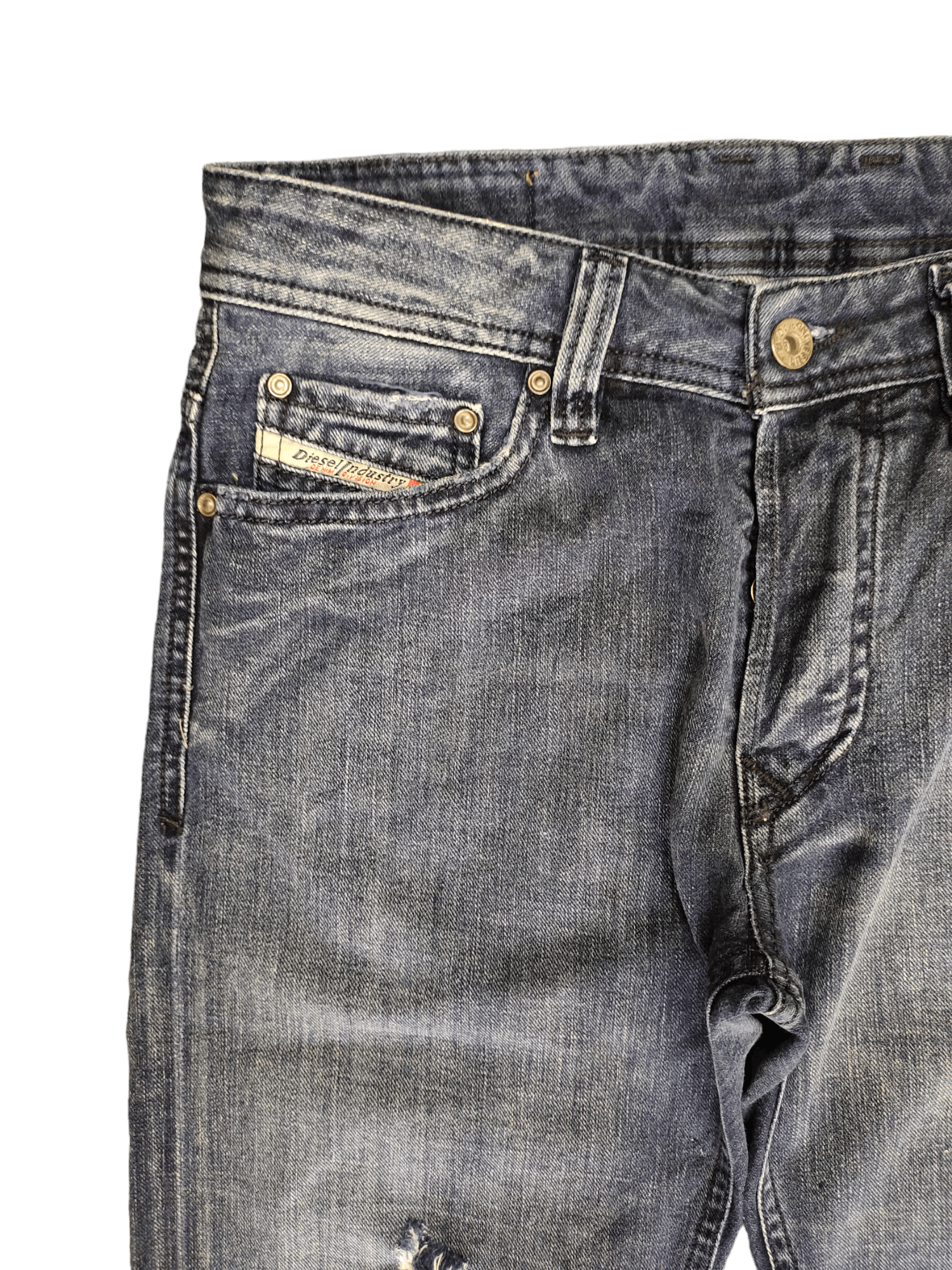 Diesel Vintage Y2k Diesel Viker Distressed Denim Jeans Streetwear Size US 29 - 4 Thumbnail