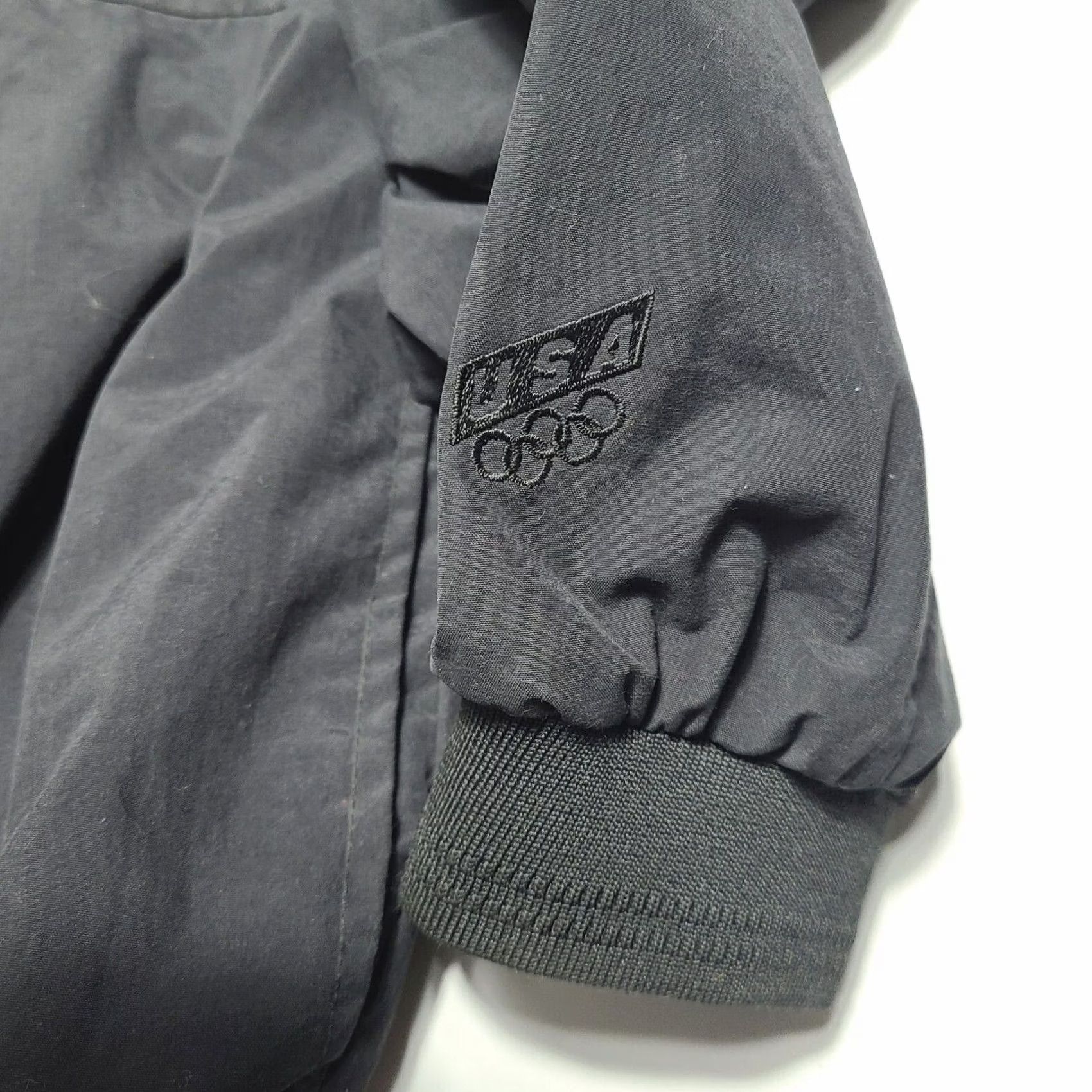 JCPenney VINTAGE JC Penny USA Olympics Pullover Windbreaker V-neck Men XL Black Windbreaker 90's Mens Size US XL / EU 56 / 4 - 2 Thumbnail
