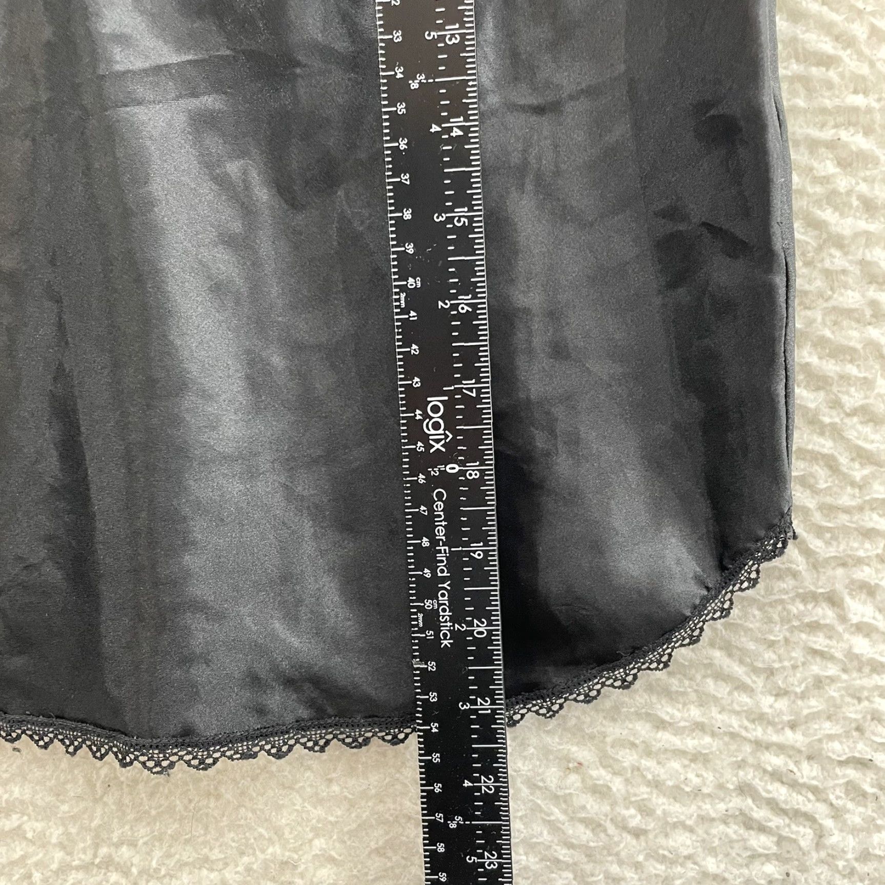 Vintage VINTAGE 90s Camisole Top Satin Black Embroidered Lingerie Tank Women Ladies L Size L / US 10 / IT 46 - 5 Thumbnail