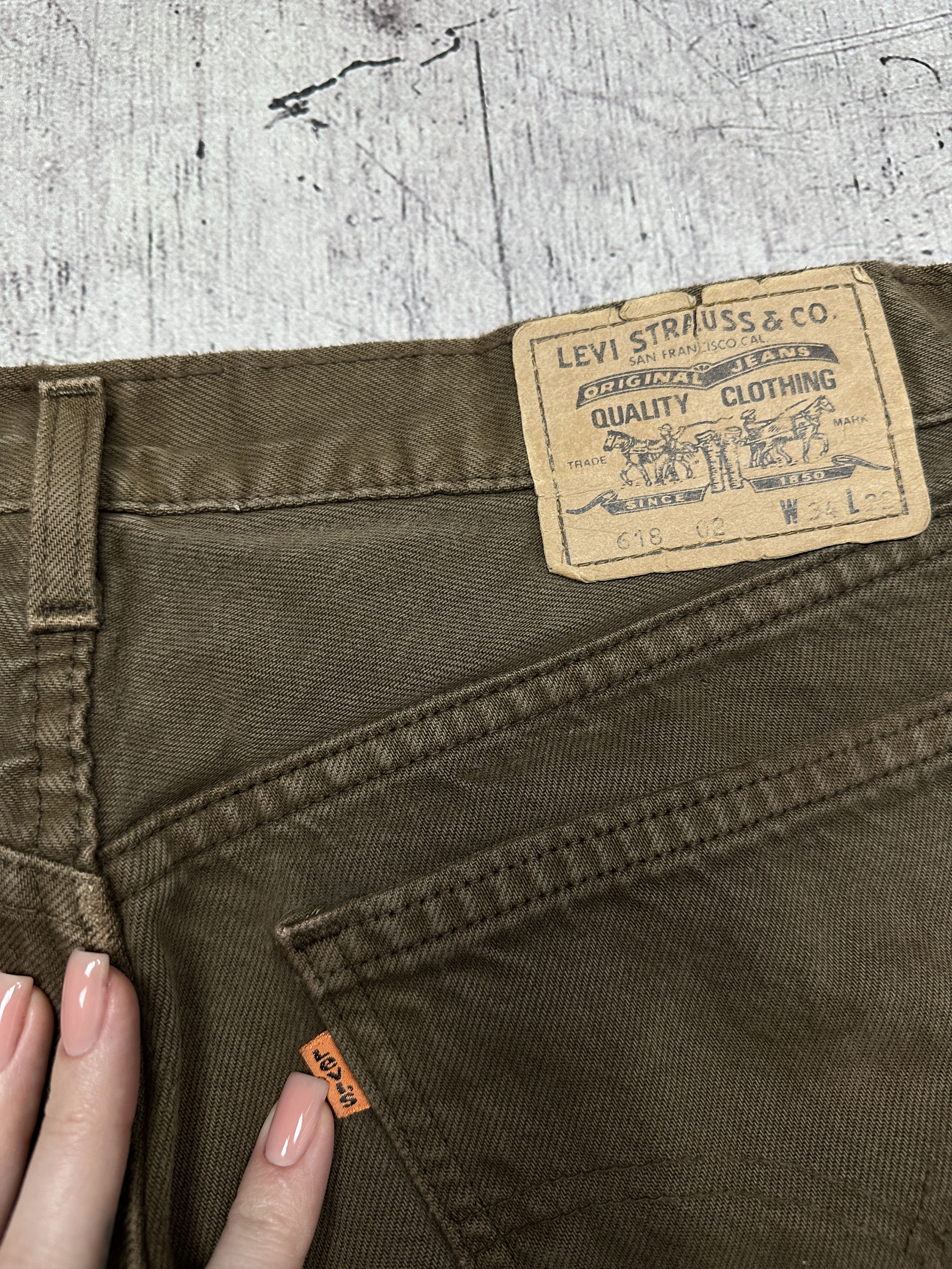 Levi's Levi's 618 Vintage Mens Denim Pants Orange Tab Jeans Size US 34 / EU 50 - 3 Thumbnail