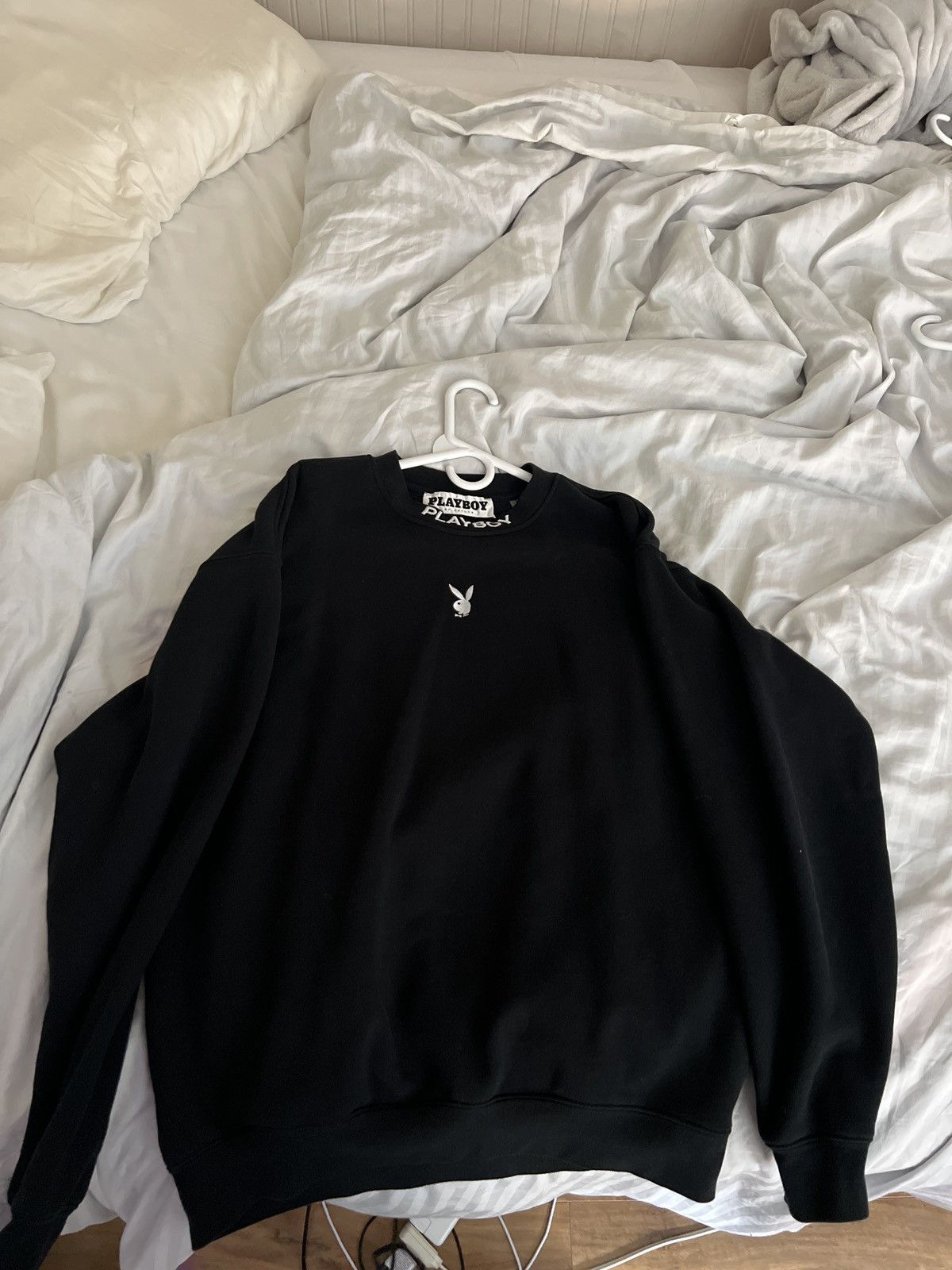 Playboy Playboy Black Crewneck W/ Neck Lettering Size US S / EU 44-46 / 1 - 1 Thumbnail