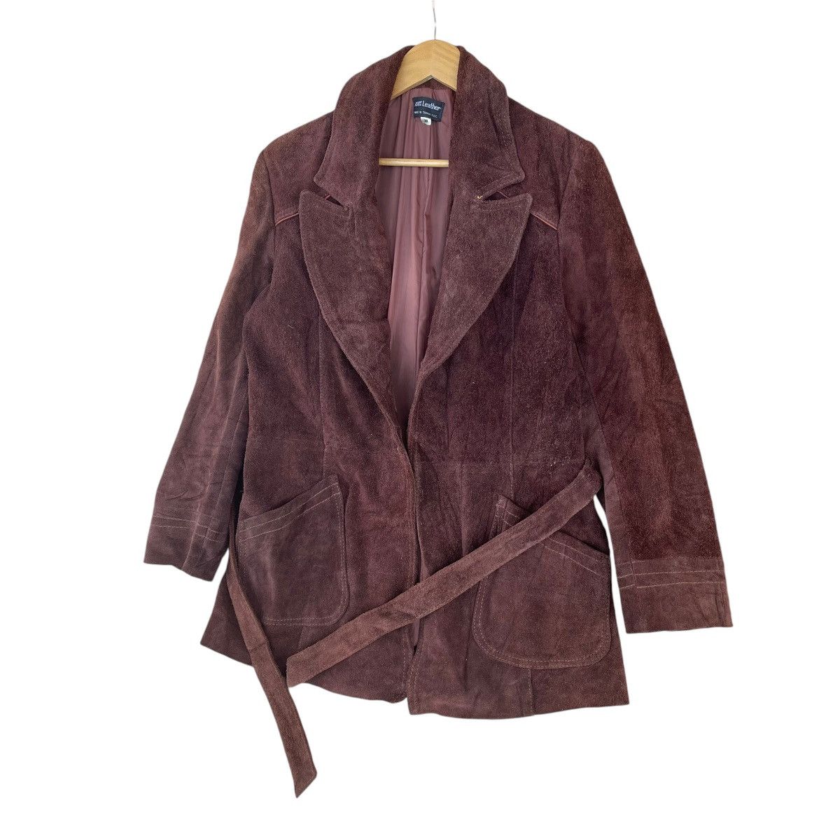 Genuine Leather × Vintage Vintage 70s Suede Leather Made In Taiwan Size US M / EU 48-50 / 2 - 3 Thumbnail