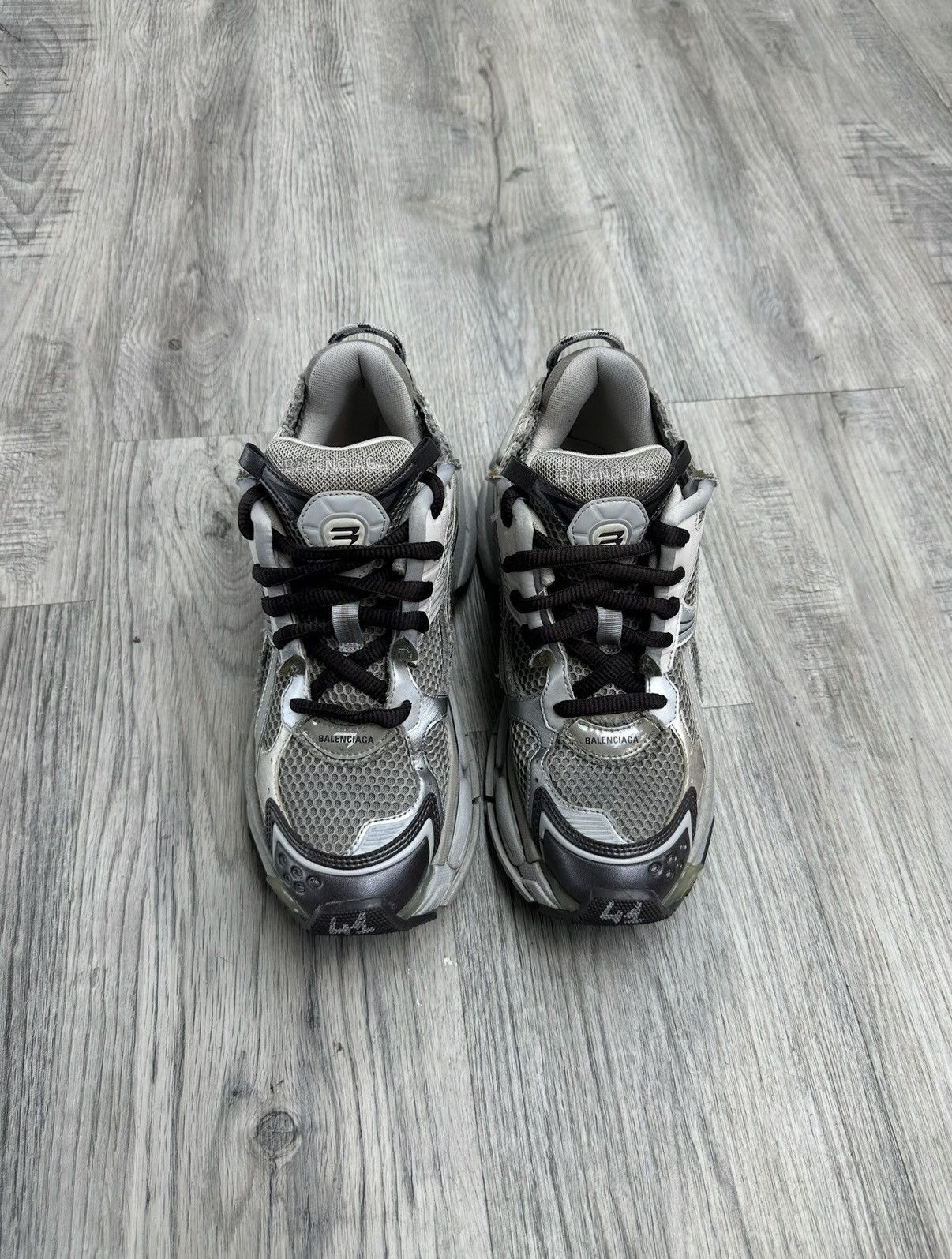 Balenciaga Balenciaga Runner - Grey/White/Black Size US 8 / EU 41 - 4 Thumbnail