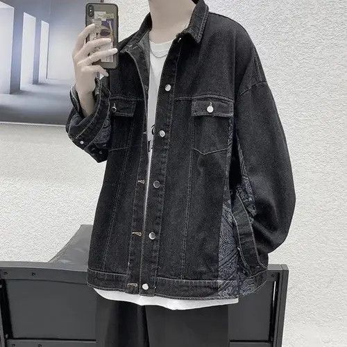 VIBE Patchwork Bandana Denim Jacket Size US L / EU 52-54 / 3 - 3 Thumbnail